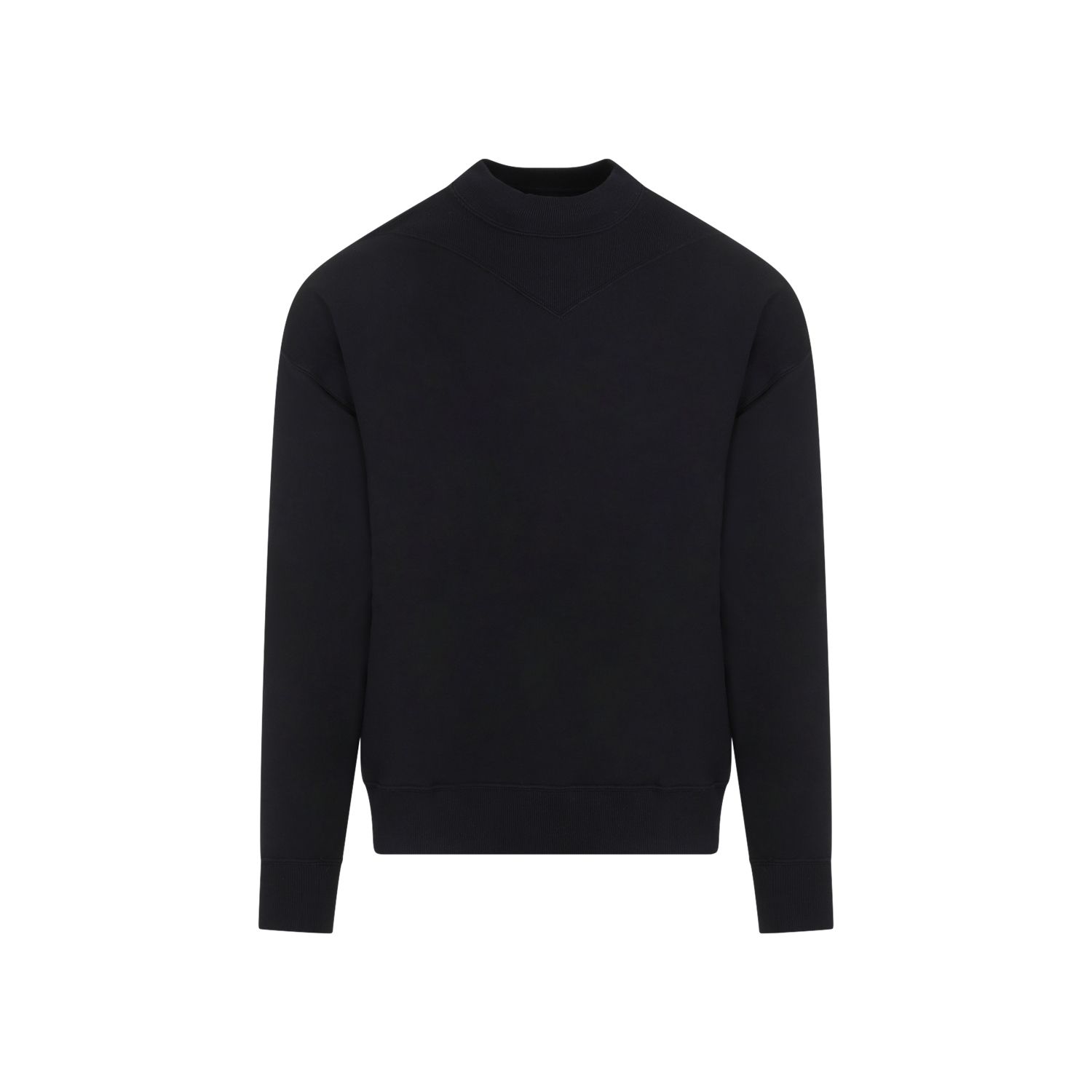 JIL SANDER  Felpa di Cotone Nera Uomo JIL SANDER