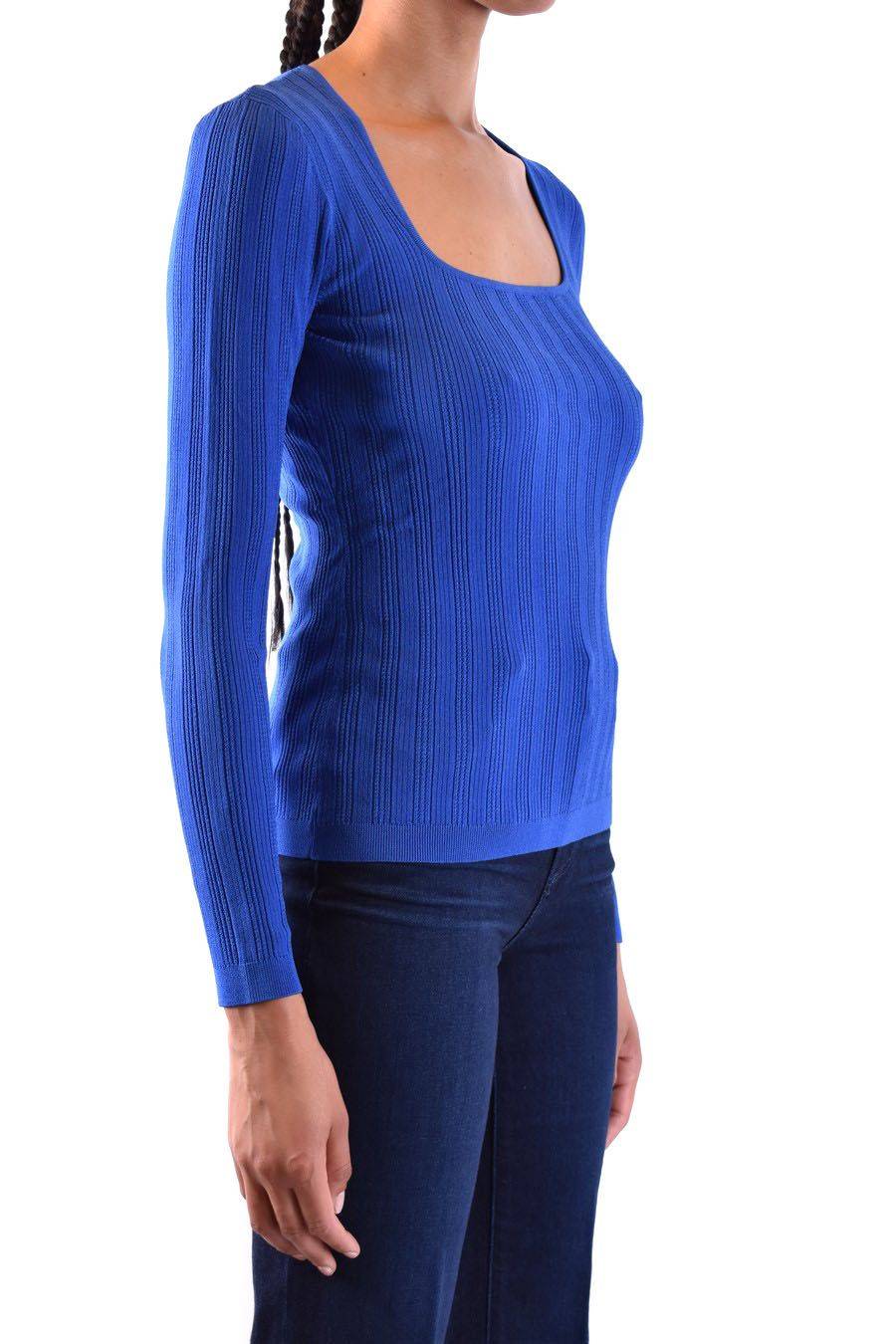 DIANE VON FURSTENBERG  Maglia Blu In Miscela Di Viscosa - Moda Donna Diane Von Furstenberg