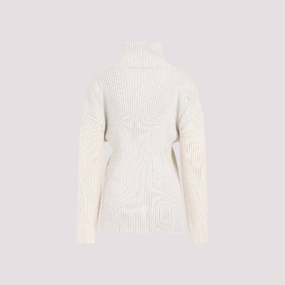 THE ROW  Maglia Costina In Cotone E Cashmere The Row - Nudo