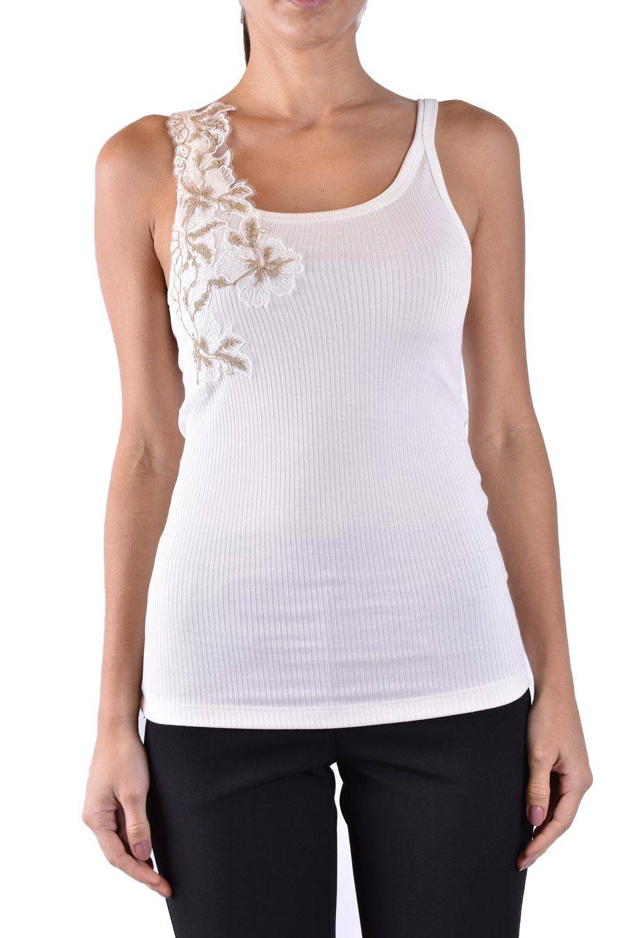 ERMANNO SCERVINO  Maglia Cotone Bianco Avorio Ermanno Scervino Donna