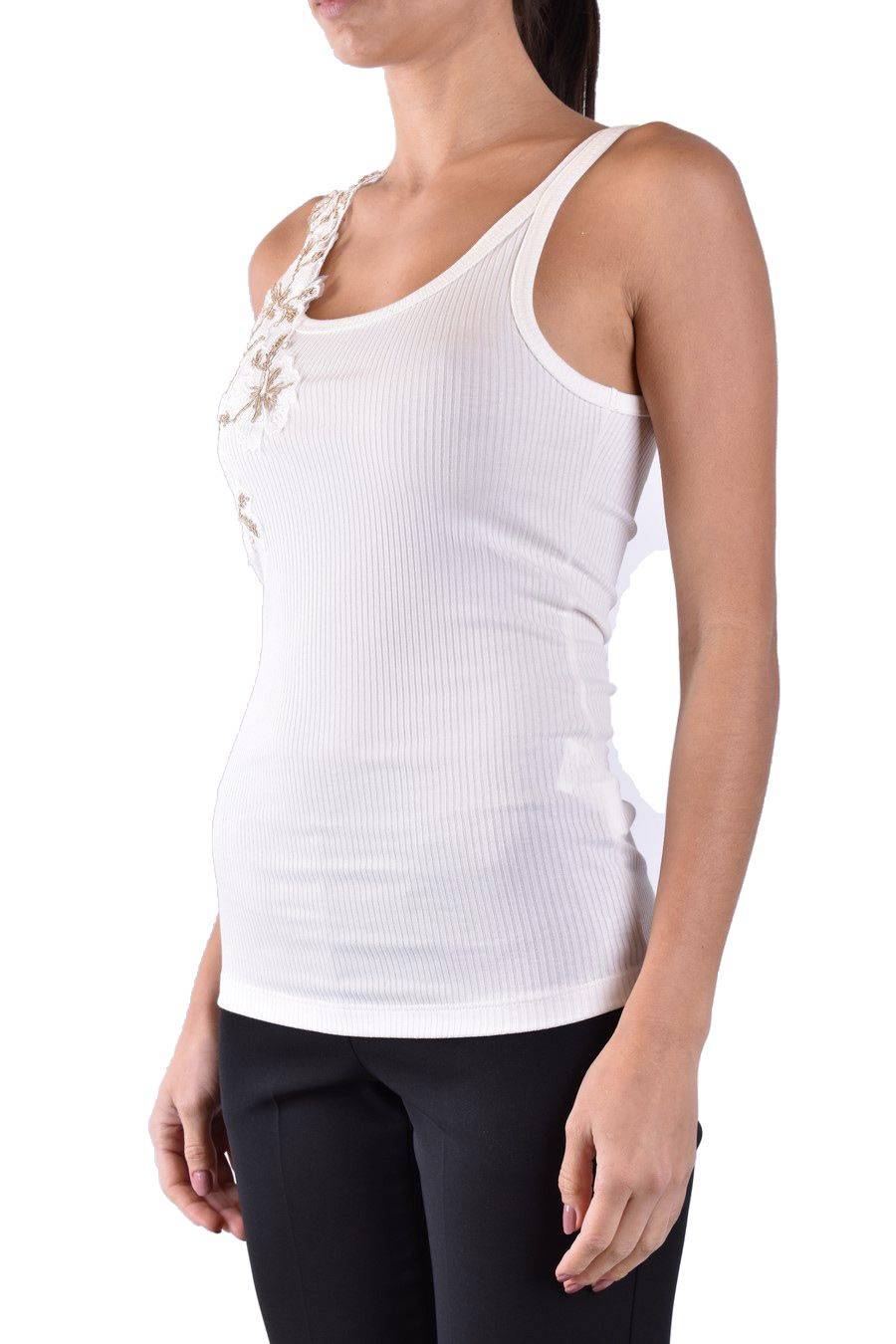 ERMANNO SCERVINO  Maglia Cotone Bianco Avorio Ermanno Scervino Donna