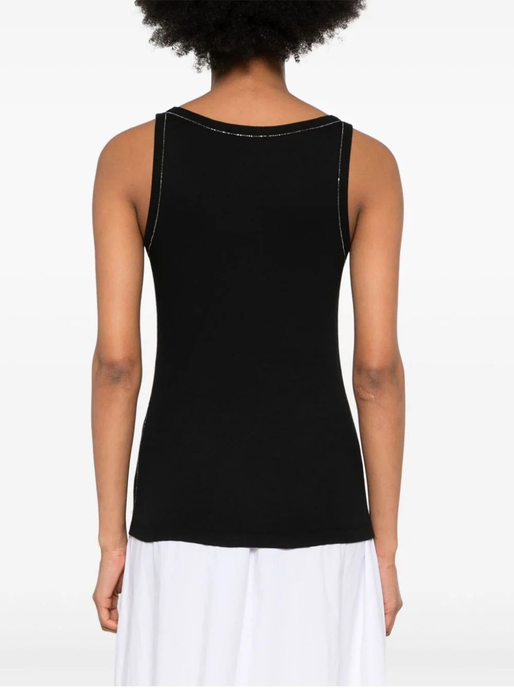 FABIANA FILIPPI  Maglia Nera Fabiana Filippi - Camicetta In Cotone Elasticizzato Da Donna