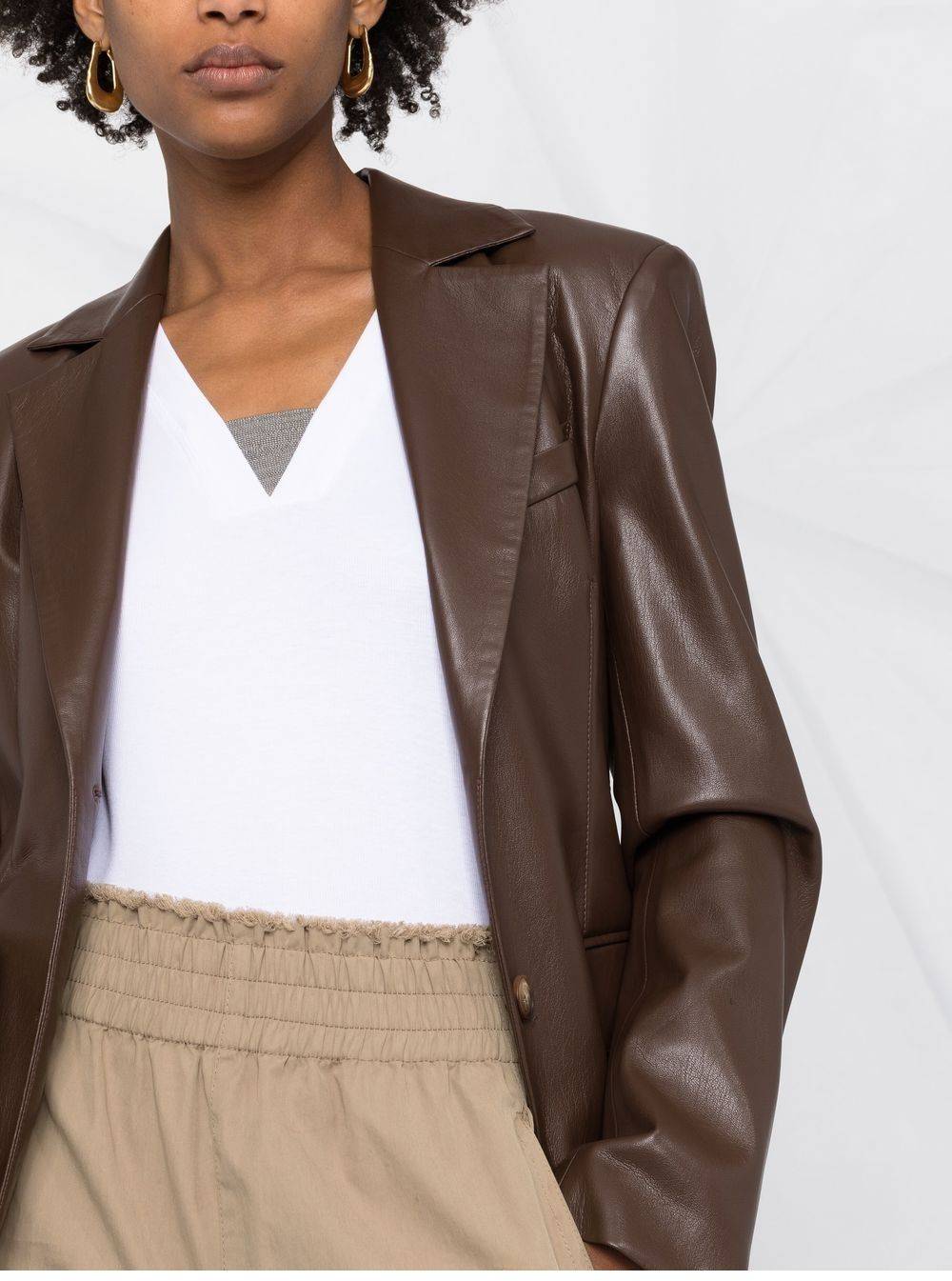 BRUNELLO CUCINELLI  Maglione Bianco Scollo A V BRUNELLO CUCINELLI Da Donna