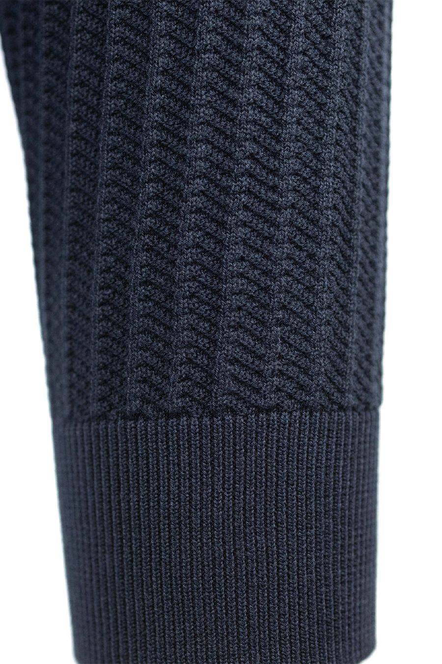 EMPORIO ARMANI  Maglione Di Cotone Azzurro Cielo Emporio Armani Uomo