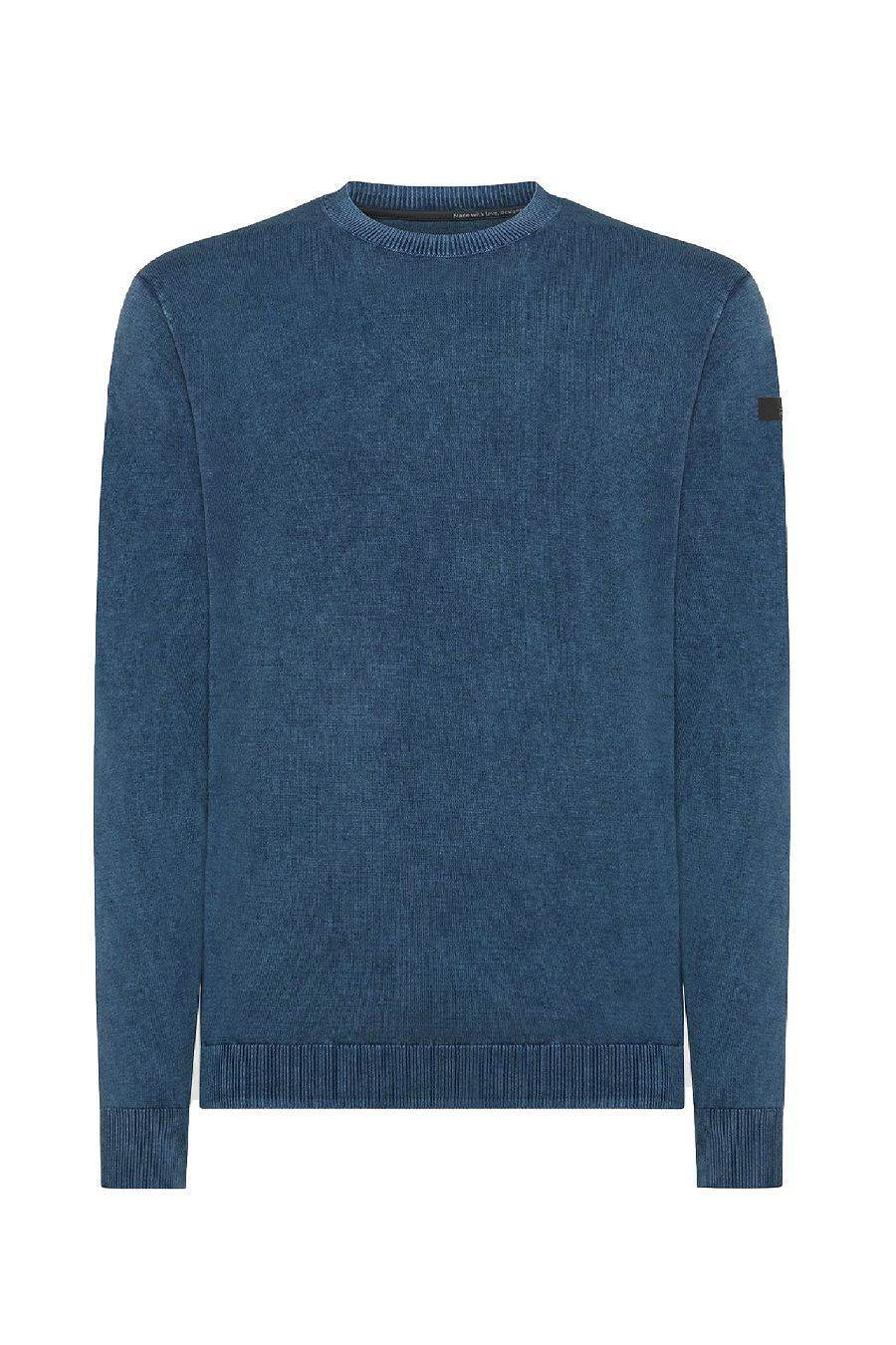 RRD - ROBERTO RICCI DESIGNS  Maglione in Cotone Blu Reale RRD Uomo