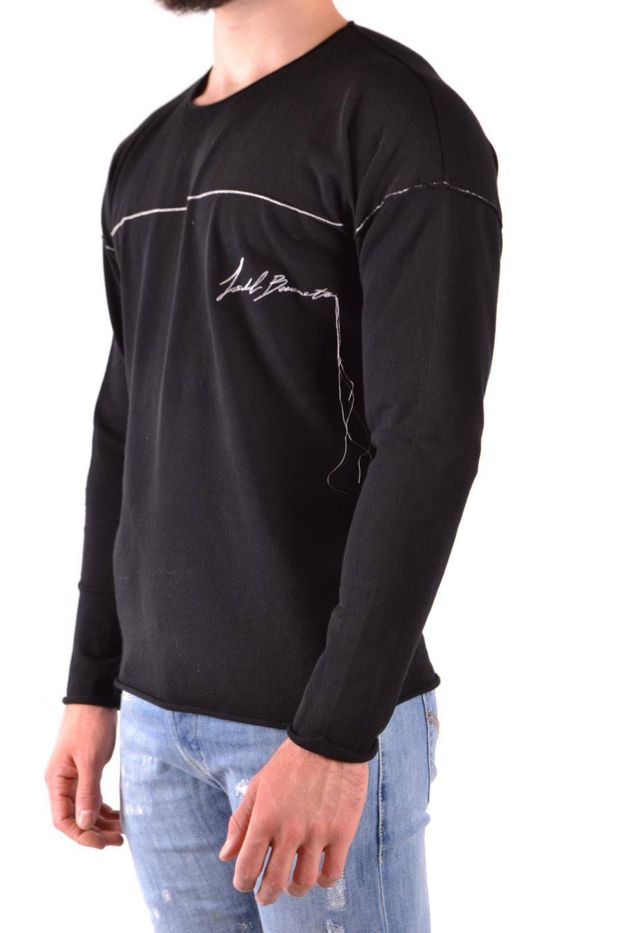 ISABEL BENENATO  Maglione Nero Uomo Isabel Benenato In Viscosa E Poliestere