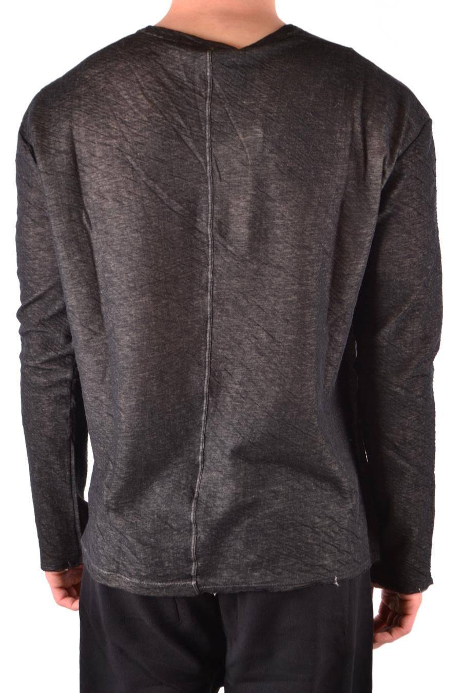 ISABEL BENENATO  Maglione Uomo In Cotone Nero ISABEL BENENATO