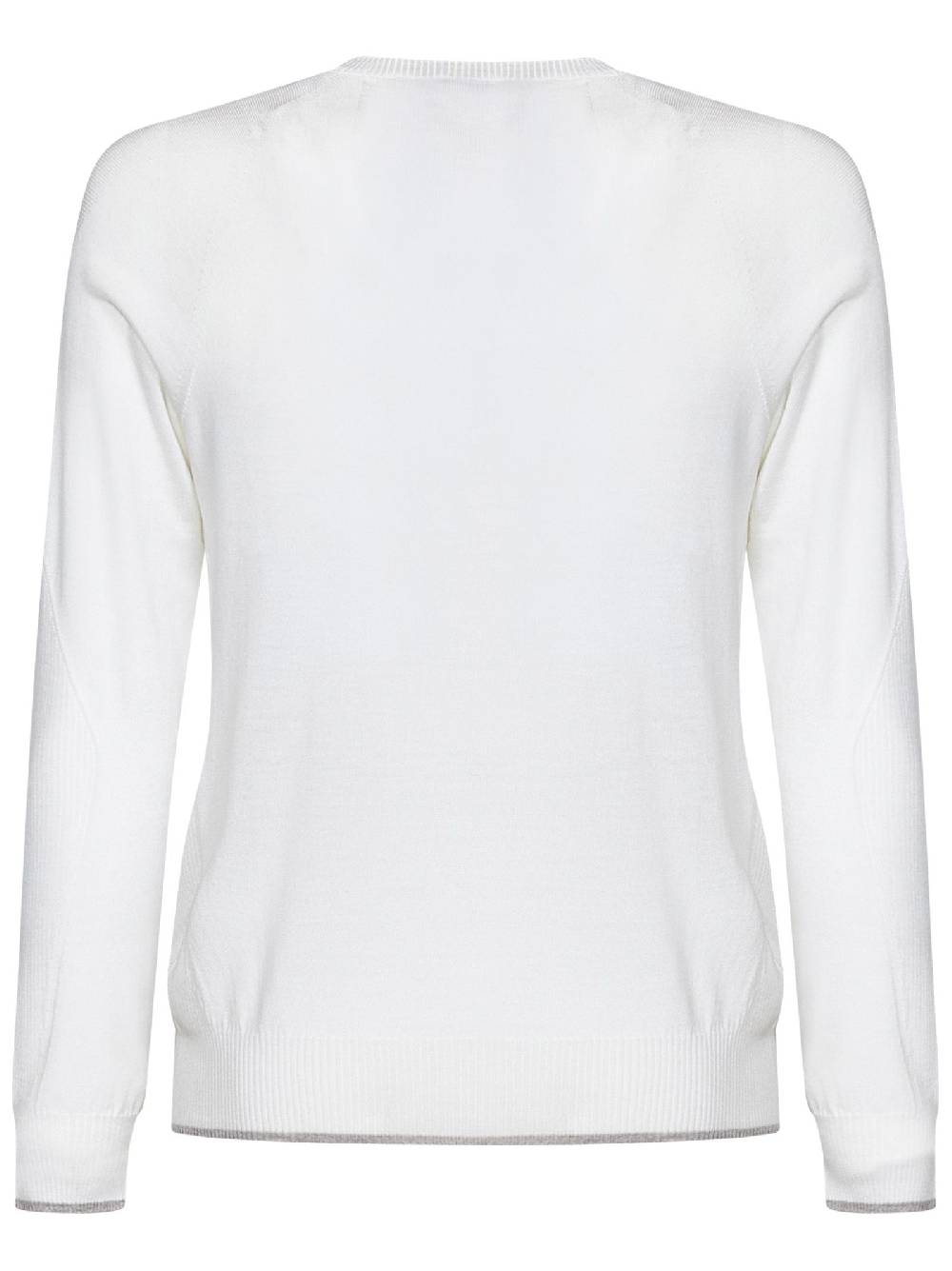 SEASE  Maglione Uomo SEASE Collo Rotondo Lana Vergine Bianco