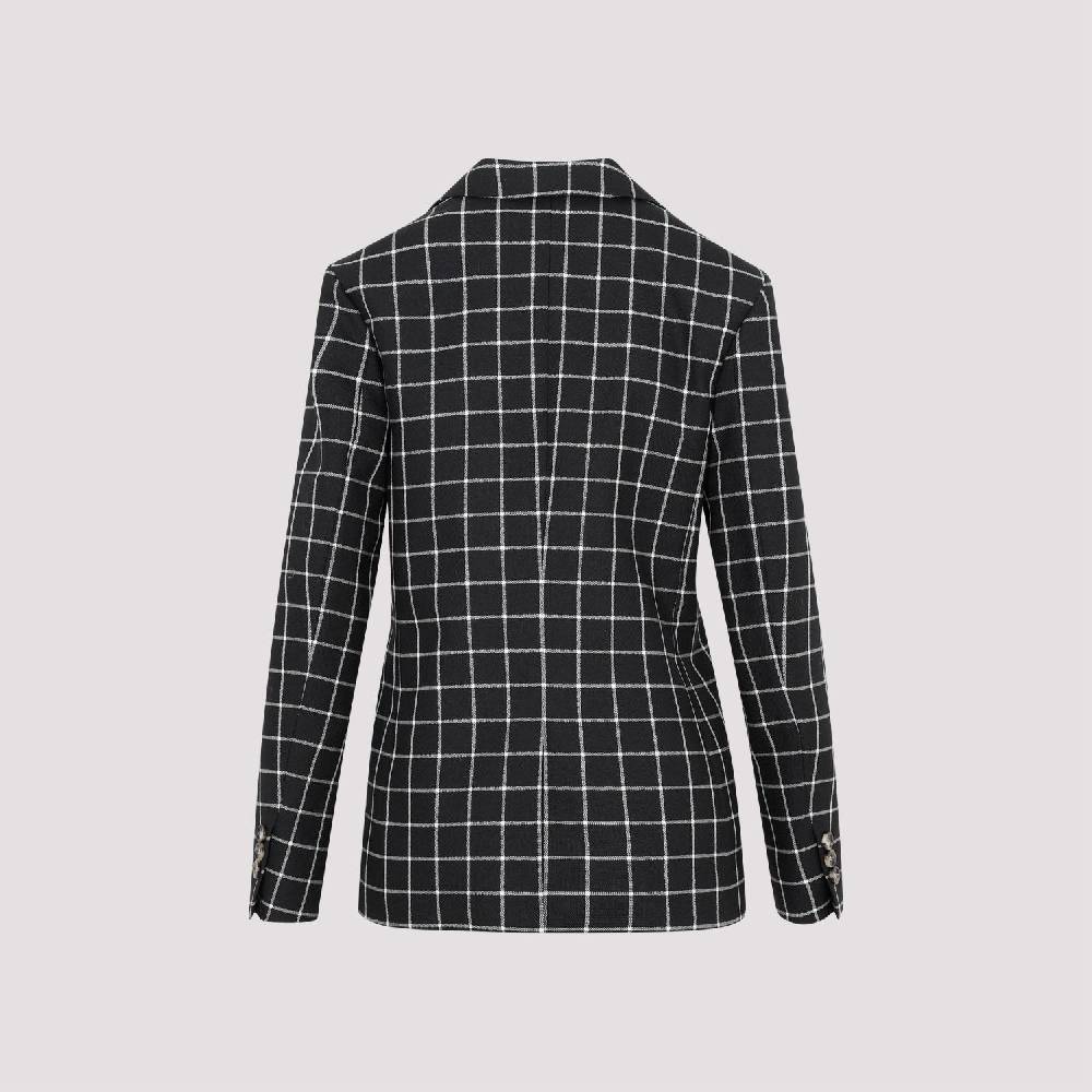 MARNI  Giacca Marni Lana Vergine A Quadri Nera