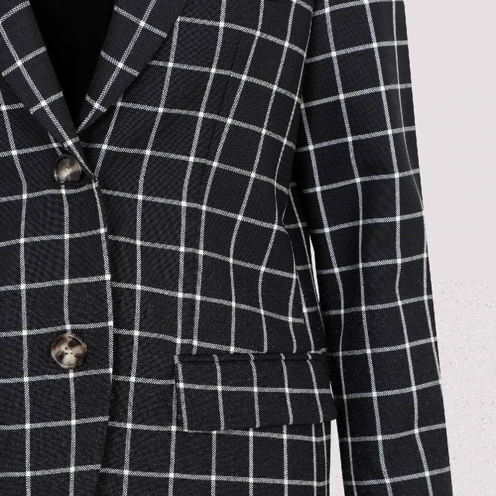 MARNI  Giacca Marni Lana Vergine A Quadri Nera