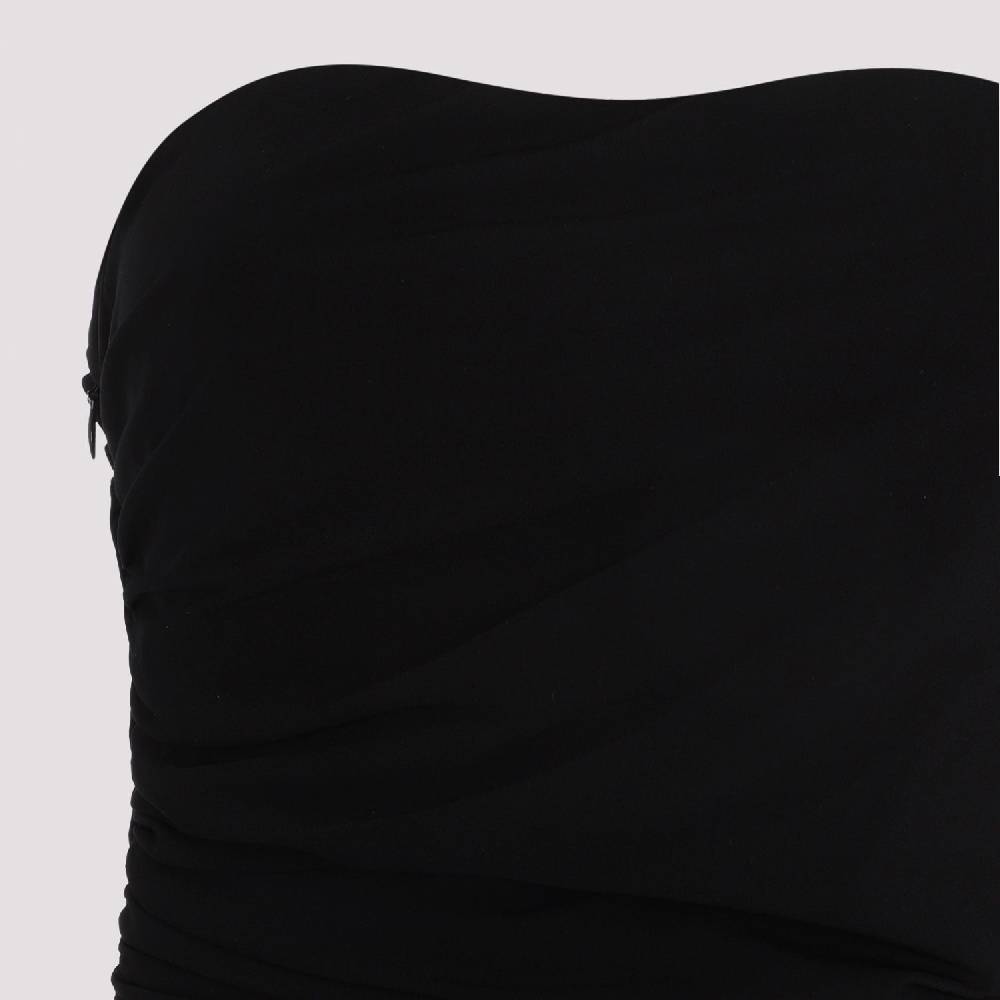 MAGDA BUTRYM  Mini Abito Nero Senza Maniche In Viscosa Magda Butrym