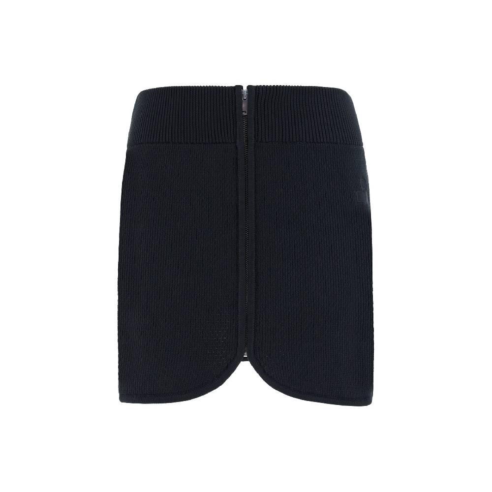 ISABEL MARANT  Minigonna Nera Misto Cotone Isabel Marant