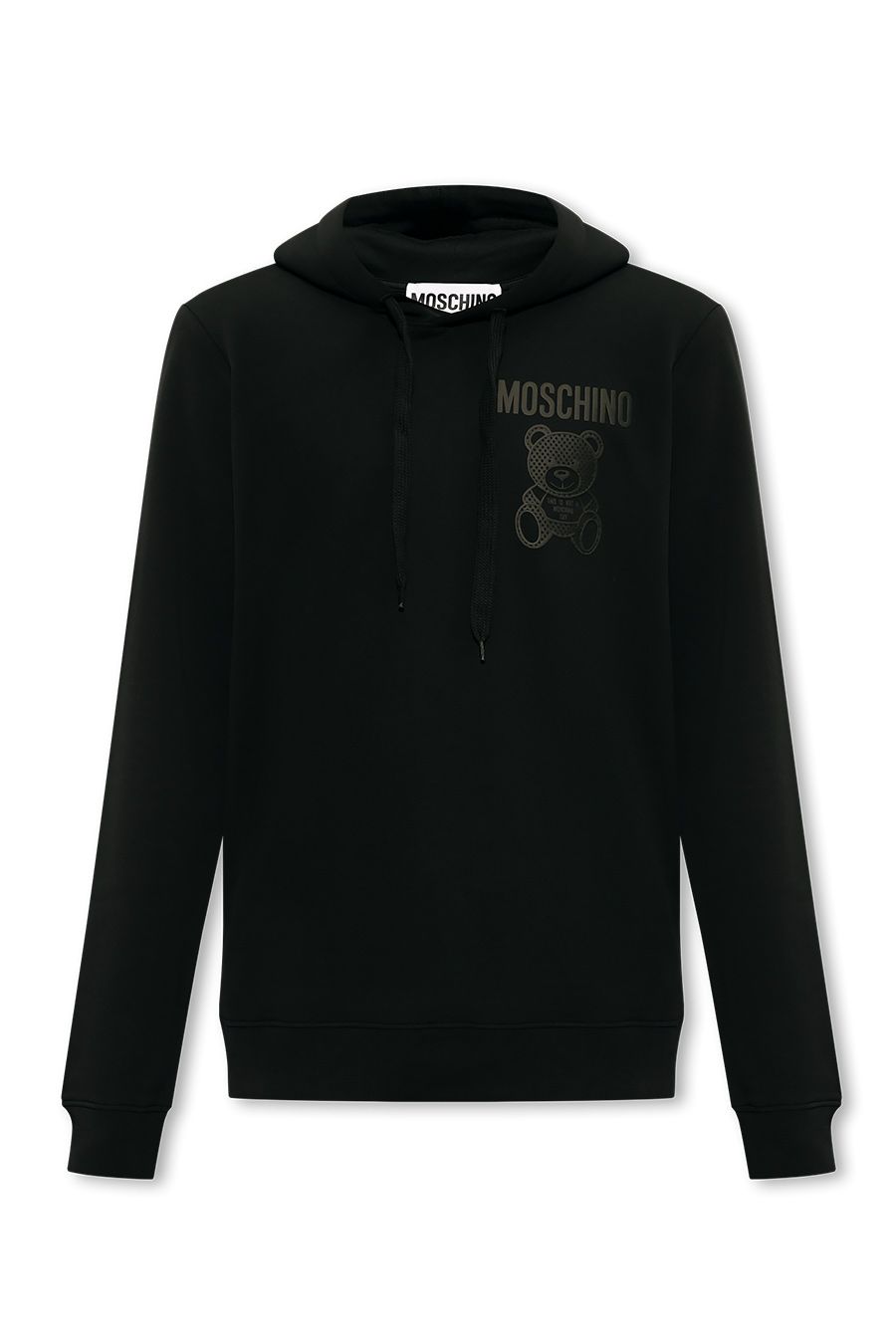 MOSCHINO  Felpa di Cotone Nero Uomo Moschino V1727
