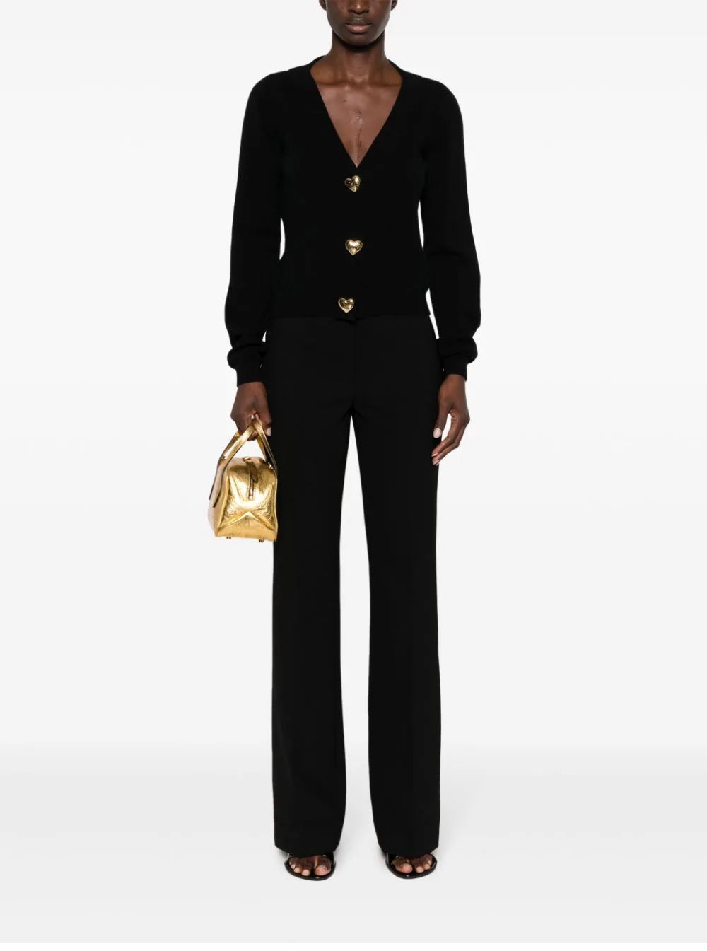 MOSCHINO  Pantaloni Eleganti Neri MOSCHINO Da Donna