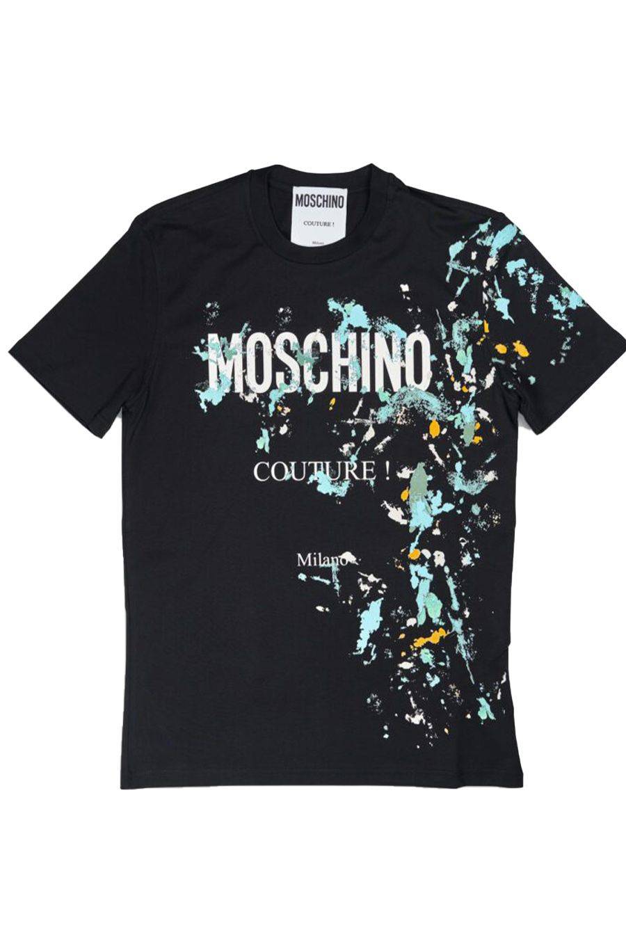 MOSCHINO  T-Shirt Cotone Nero Uomo Moschino A0712
