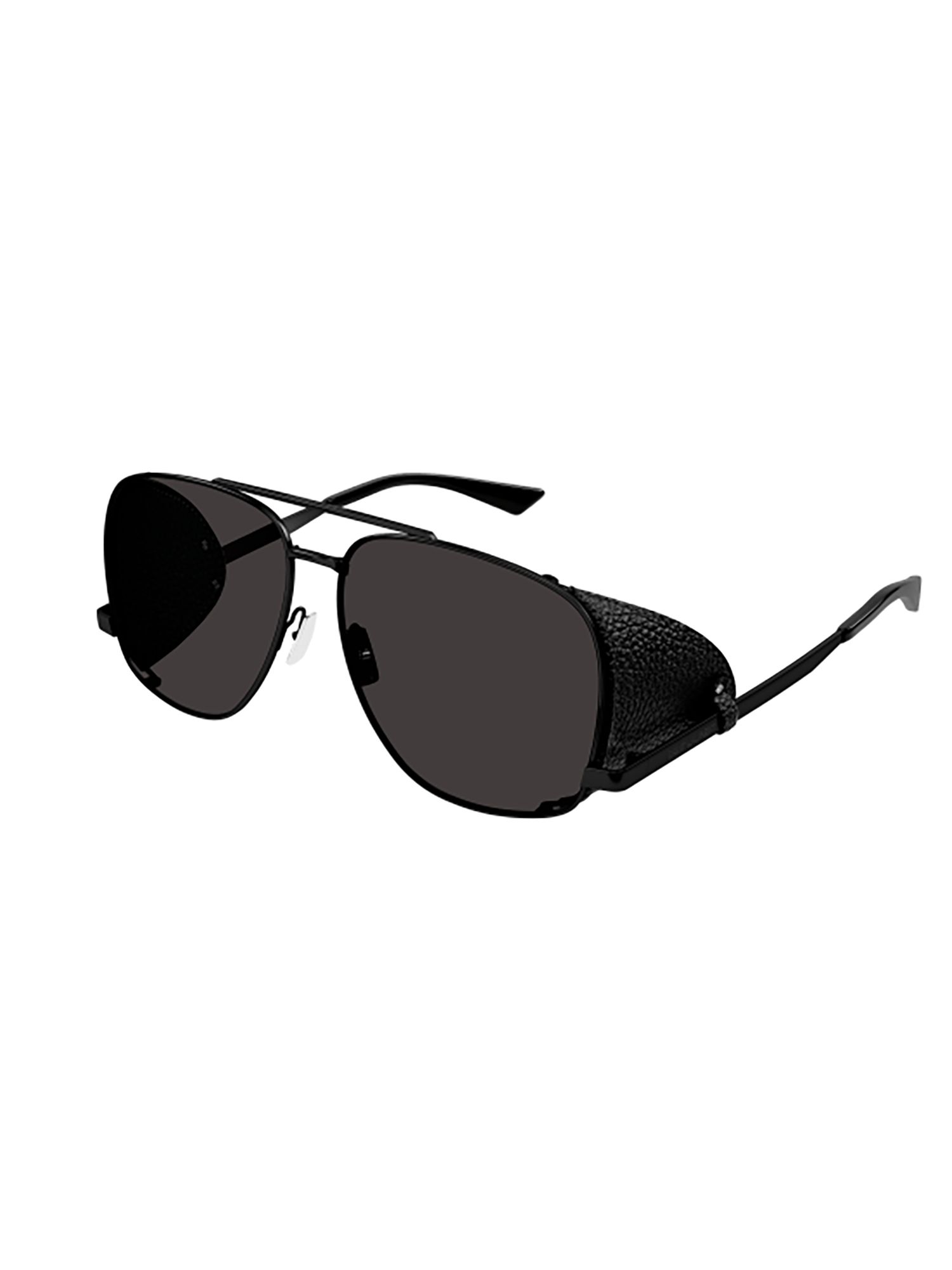 SAINT LAURENT  Occhiali Da Sole Neri SAINT LAURENT SL 653 Con Spoiler In Pelle Per Donna