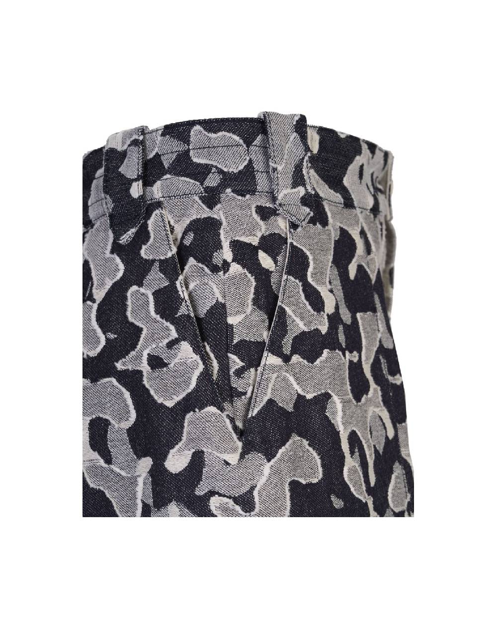 TAKATURNA  Pantaloncini Denim Cinetici Unisex TAKATURNA - Nero Mezzanotte & Grigio