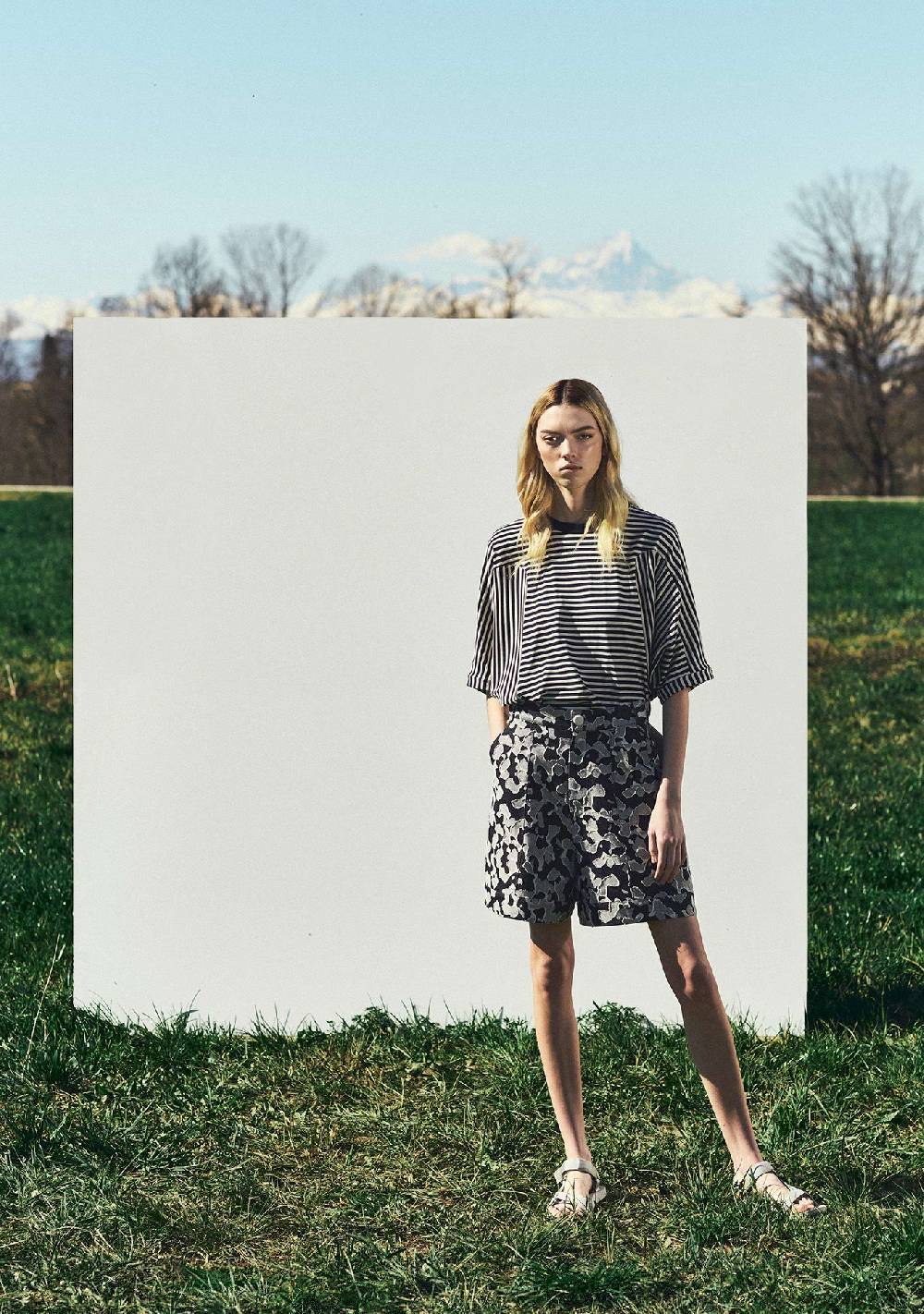 TAKATURNA  Pantaloncini Denim Cinetici Unisex TAKATURNA - Nero Mezzanotte & Grigio