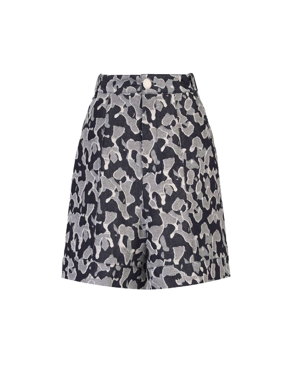 TAKATURNA  Pantaloncini Denim Cinetici Unisex TAKATURNA - Nero Mezzanotte & Grigio