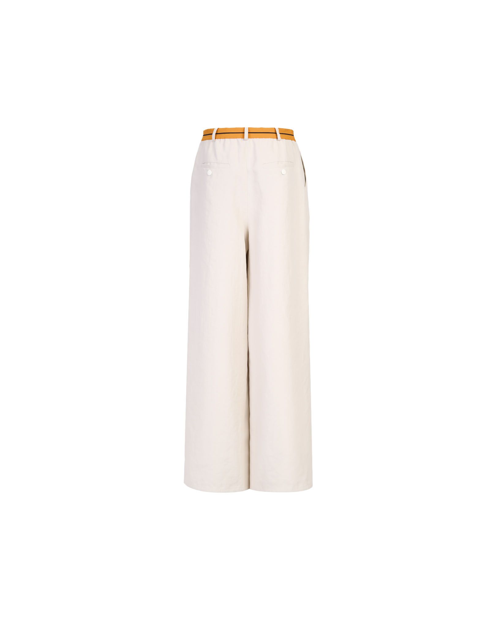 TAKATURNA  Pantaloni Ampio Beige Chiaro & Arancione Di TAKATURNA
