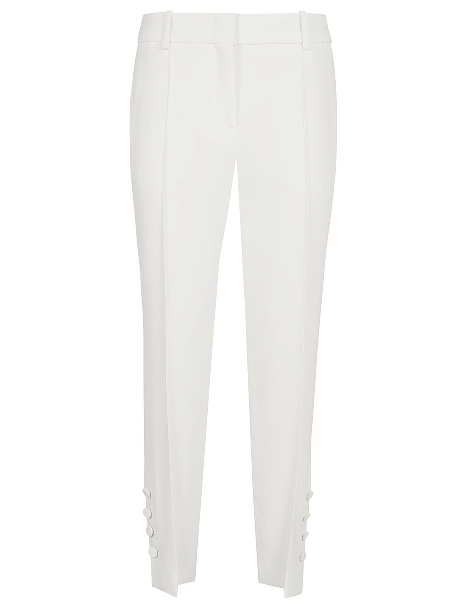 ERMANNO SCERVINO  Pantaloni Bianchi Cady Ermanno Scervino - Vestibilità Regolare Donna