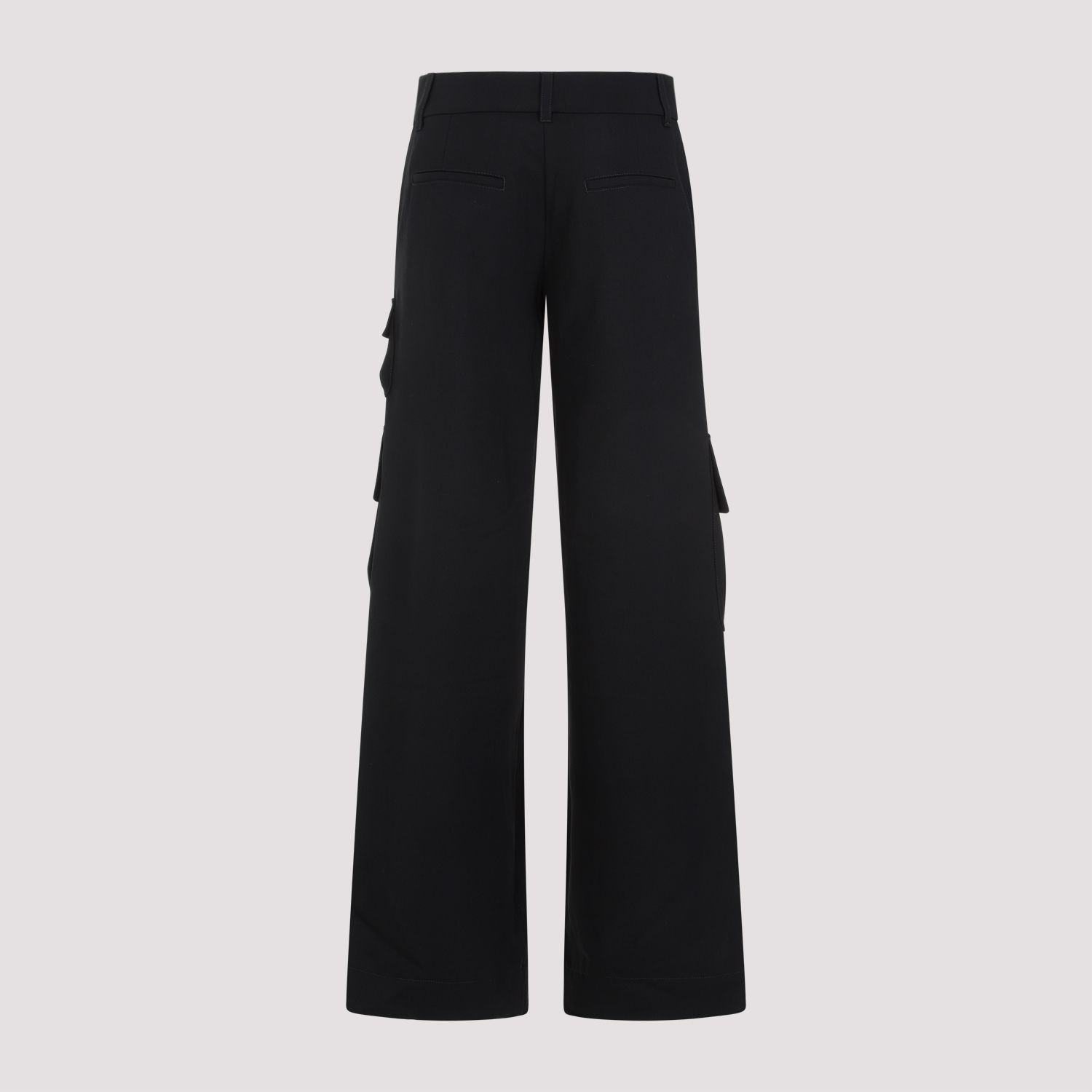 OFF-WHITE  Pantaloni Cargo In Lana Vergine Off-White Per Donna
