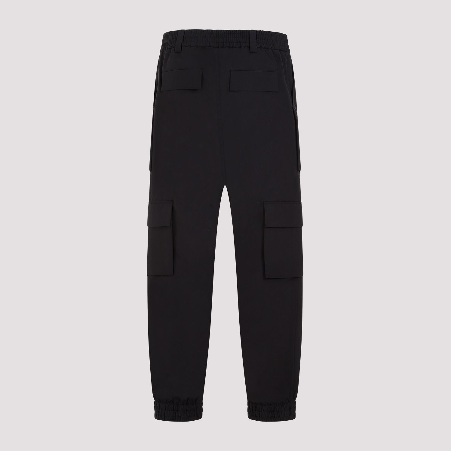 ALEXANDER MCQUEEN  Pantaloni Cargo Neri In Cotone Da Uomo Alexander McQueen