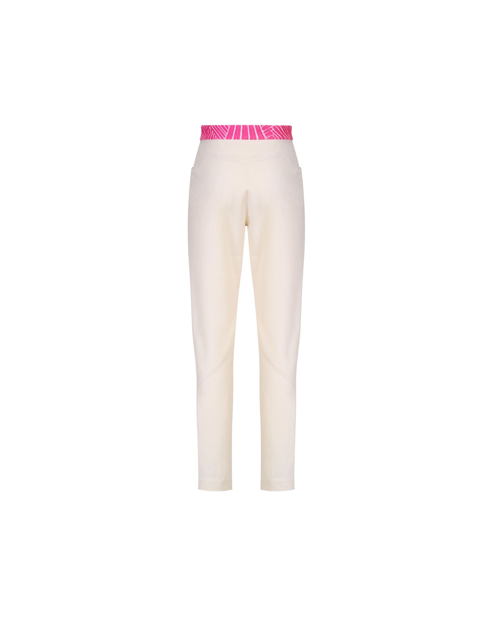 TAKATURNA  Pantaloni Cinetici Unisex Beige Chiaro E Rosa Reckless Gamba Dritta - TAKATURNA