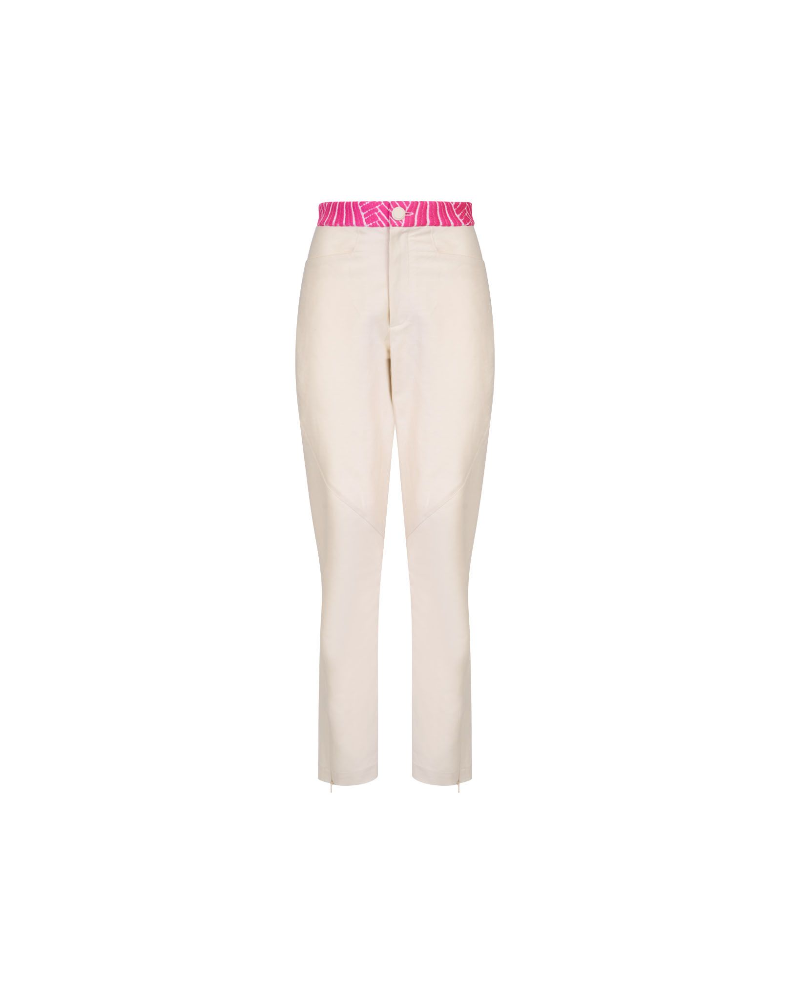 TAKATURNA  Pantaloni Cinetici Unisex Beige Chiaro e Rosa Reckless Gamba Dritta - TAKATURNA