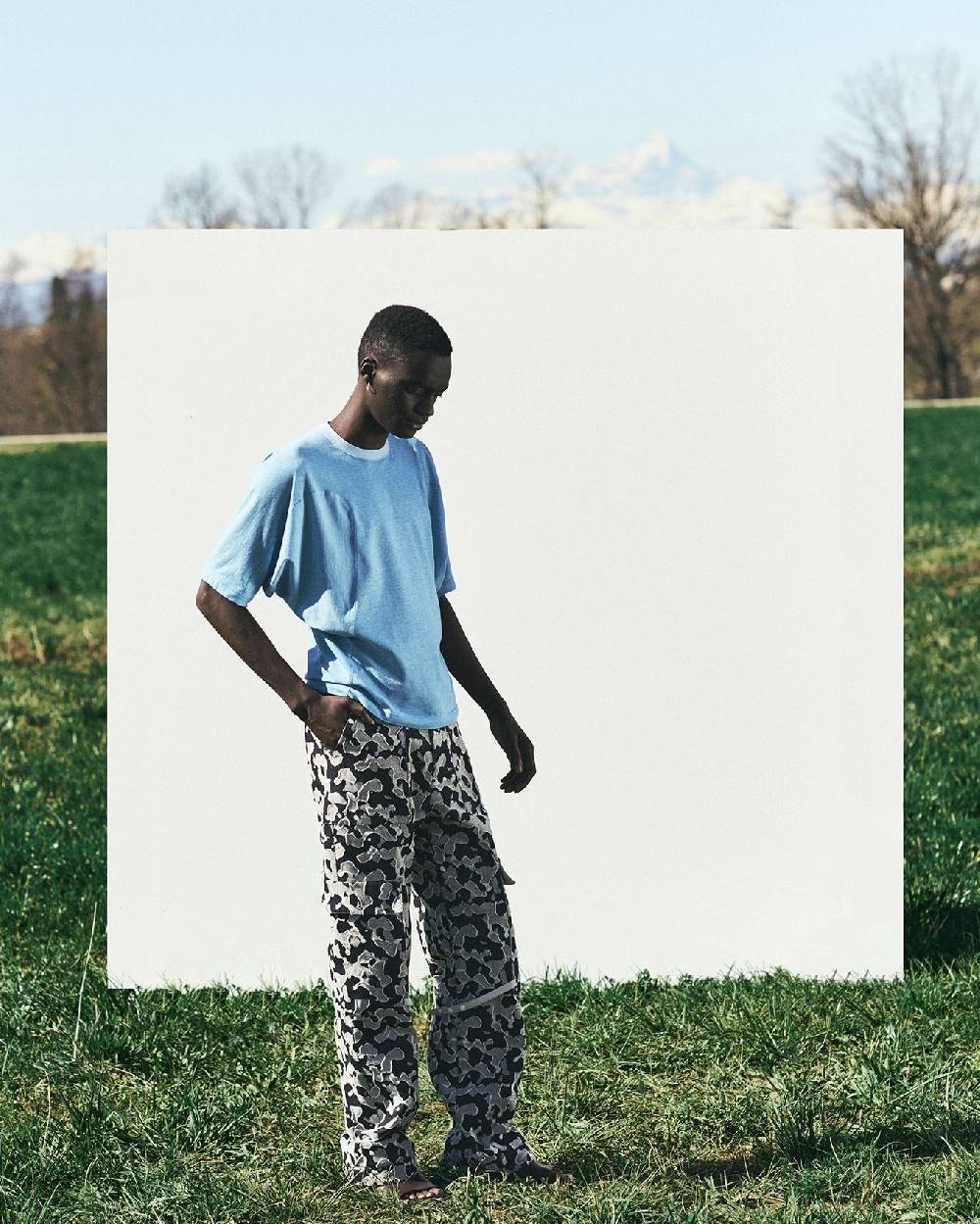 TAKATURNA  Pantaloni Denim Unisex Nero Mezzanotte E Grigio Di TAKATURNA