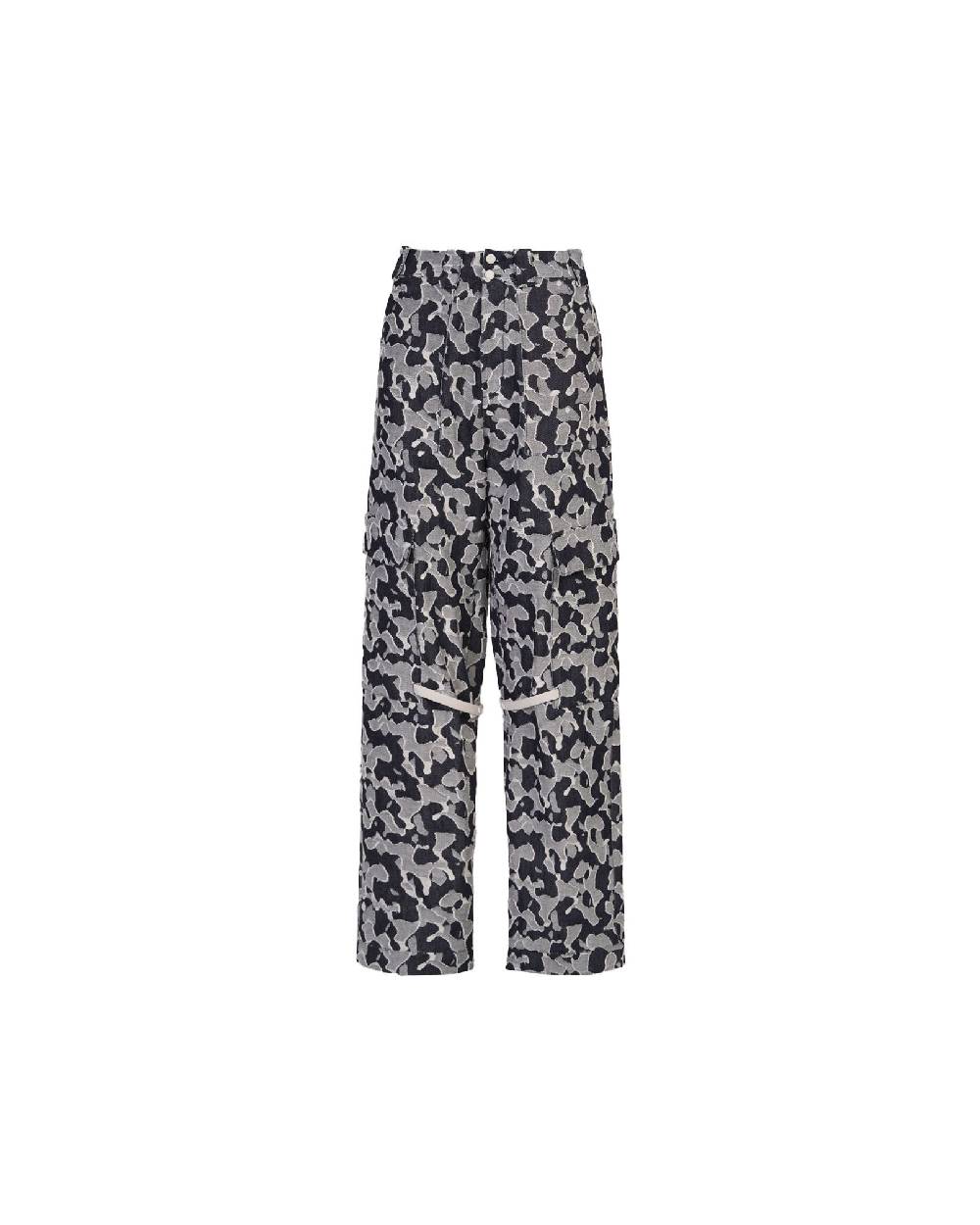 TAKATURNA  Pantaloni Denim Unisex Nero Mezzanotte e Grigio di TAKATURNA