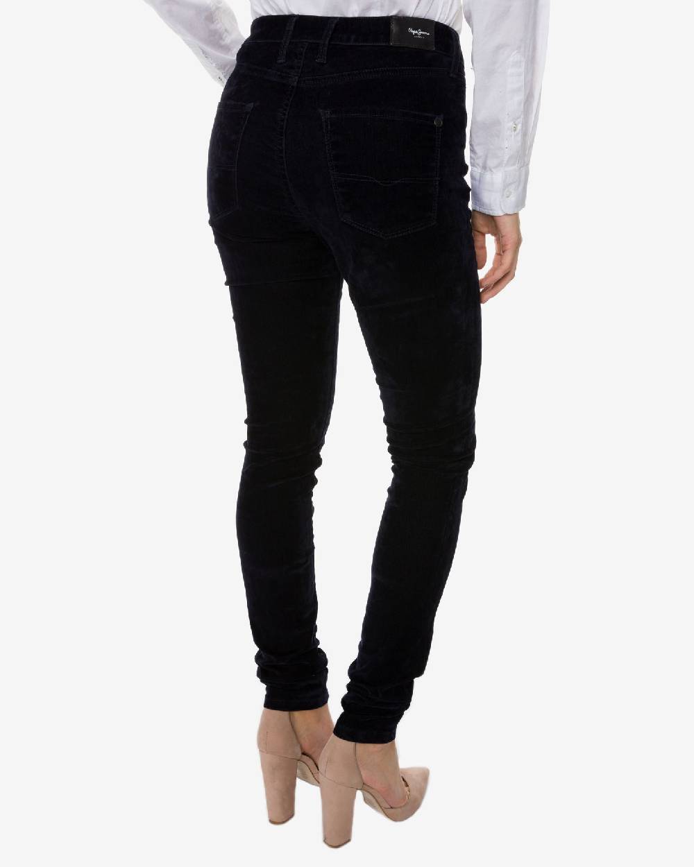PEPE JEANS  Pantaloni Di Cotone Blu Da Donna Pepe Jeans