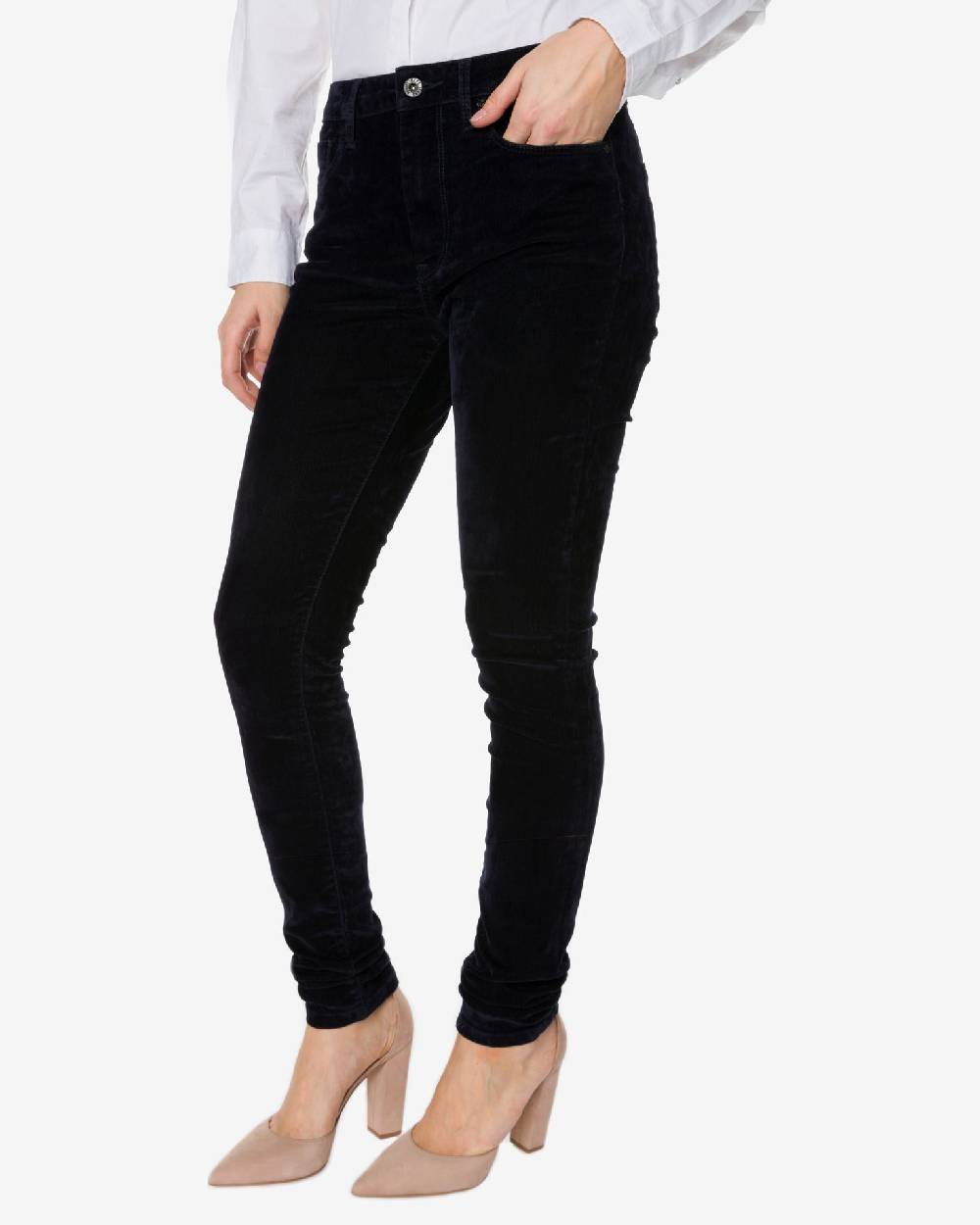 PEPE JEANS  Pantaloni di Cotone Blu da Donna Pepe Jeans