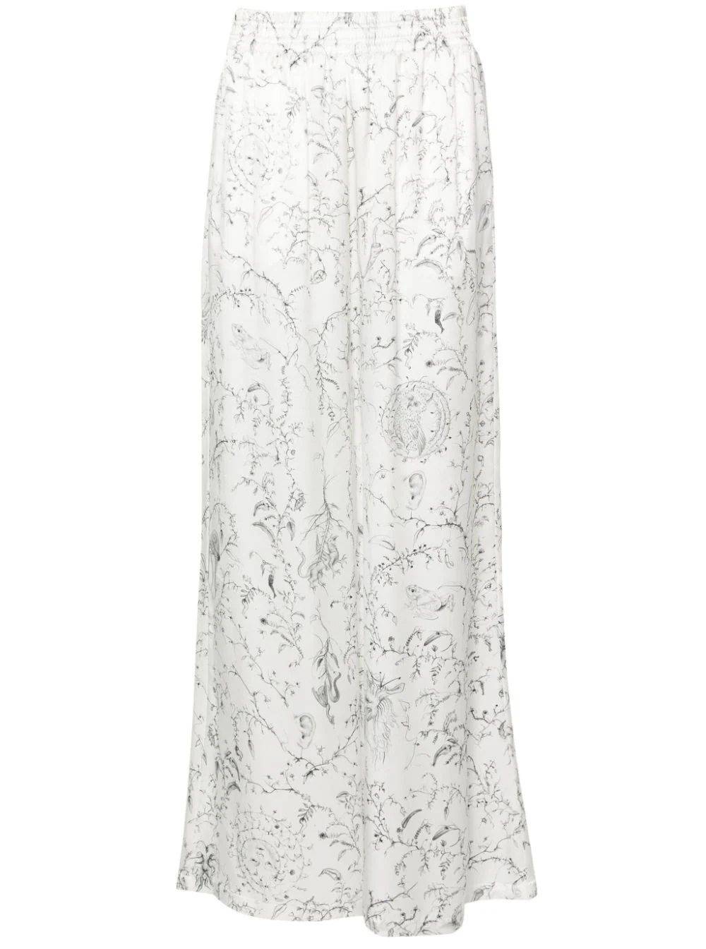 FABIANA FILIPPI  Pantaloni di Seta Bianchi da Donna Fabiana Filippi