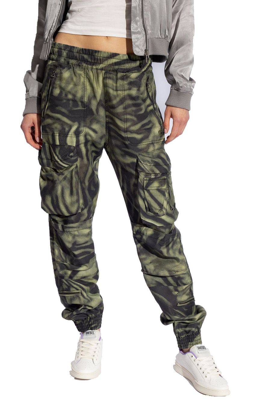 DIESEL  Pantaloni Diesel Multicolor In Lyocell Per Donna - A12216 0WGAL5AFA