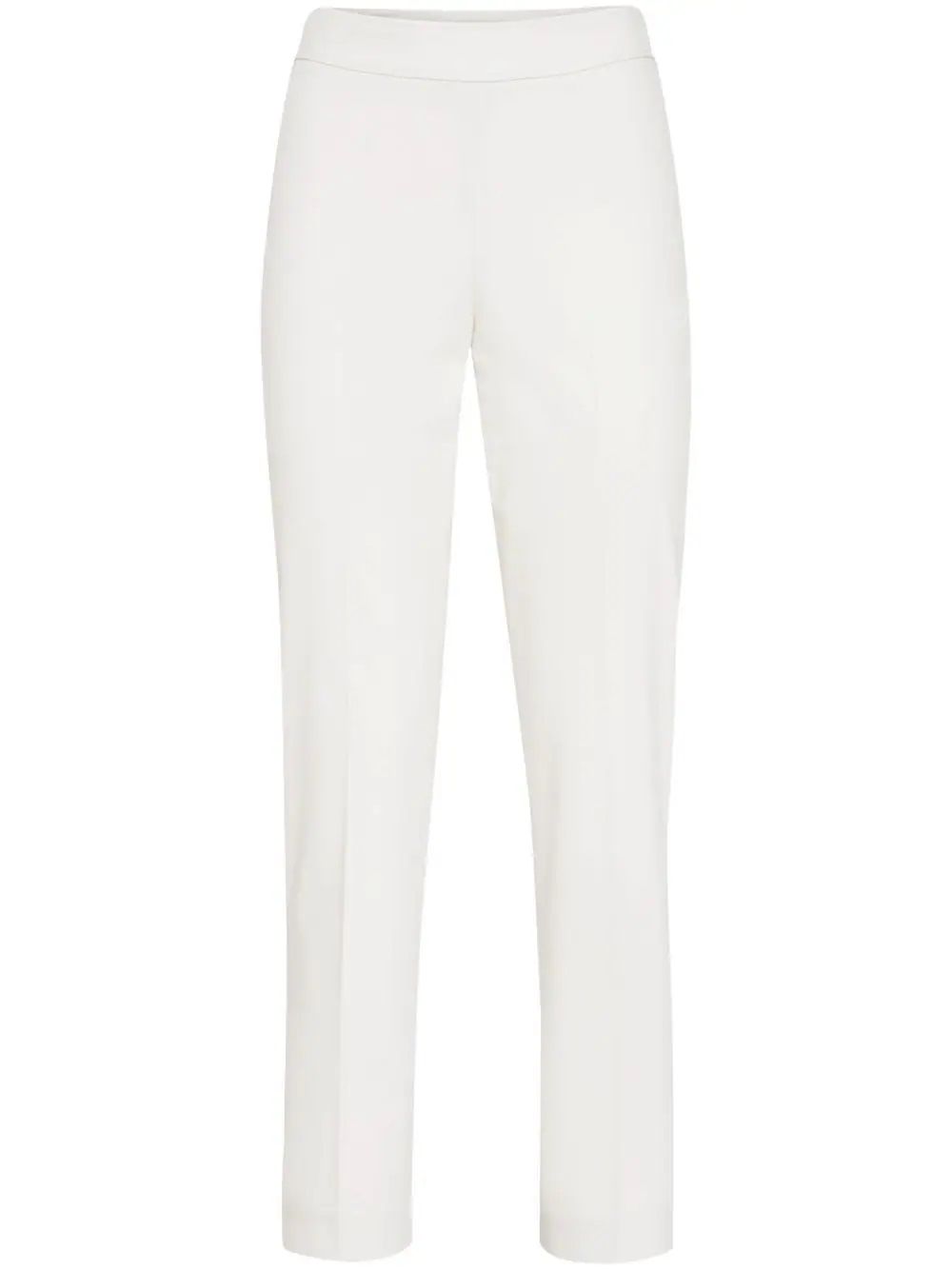 BRUNELLO CUCINELLI  Pantaloni Donna Bianchi in Cotone Elasticizzato Brunello Cucinelli