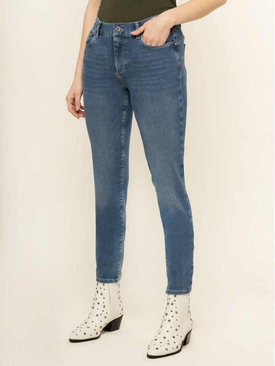 LIU JO  Pantaloni Donna Skinny Fit Blu in Cotone LIU JO