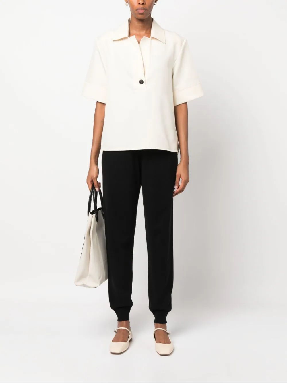 FABIANA FILIPPI  Pantaloni Eleganti Neri In Lana E Seta FABIANA FILIPPI Donna