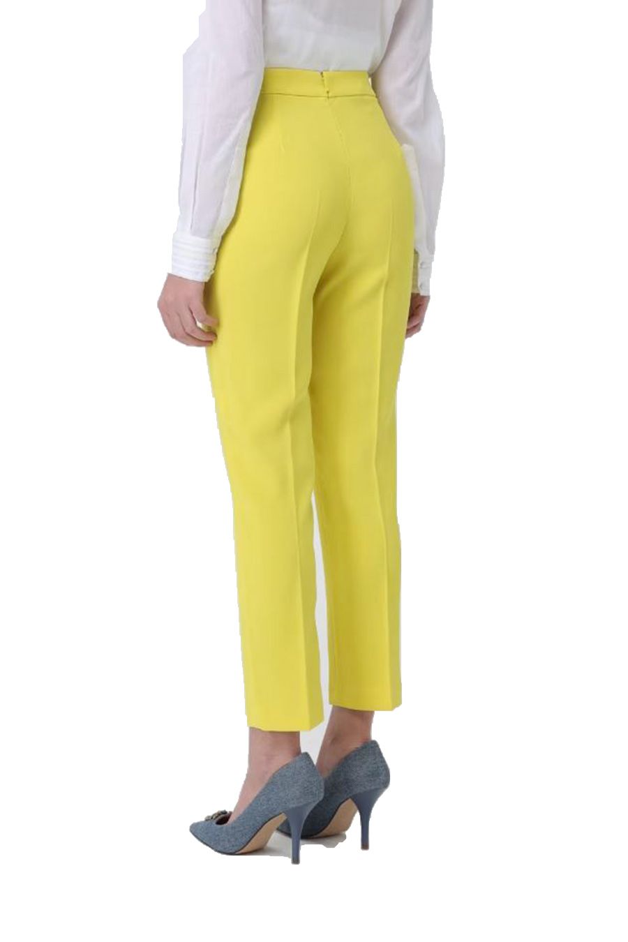 PINKO  Pantaloni Gialli Da Donna PINKO - Mix Di Acetato E Poliestere