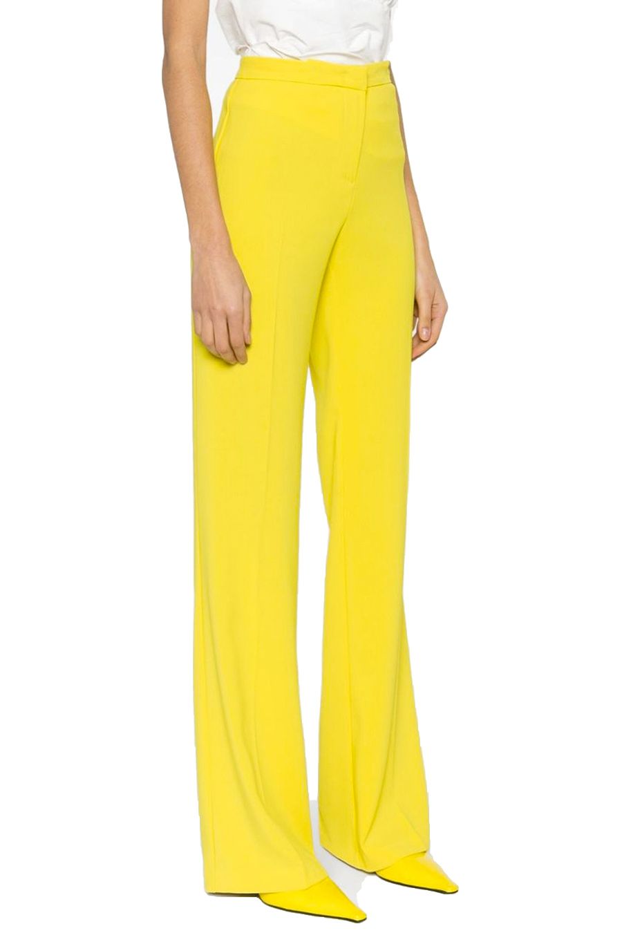 PINKO  Pantaloni Gialli Elastici In Viscosa Da Donna PINKO