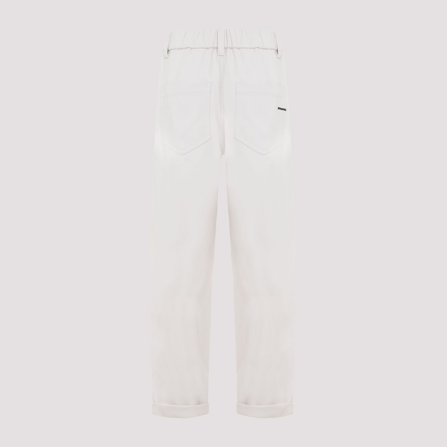 BRUNELLO CUCINELLI  Pantaloni In Cotone Elasticizzato Brunello Cucinelli - Color Carne