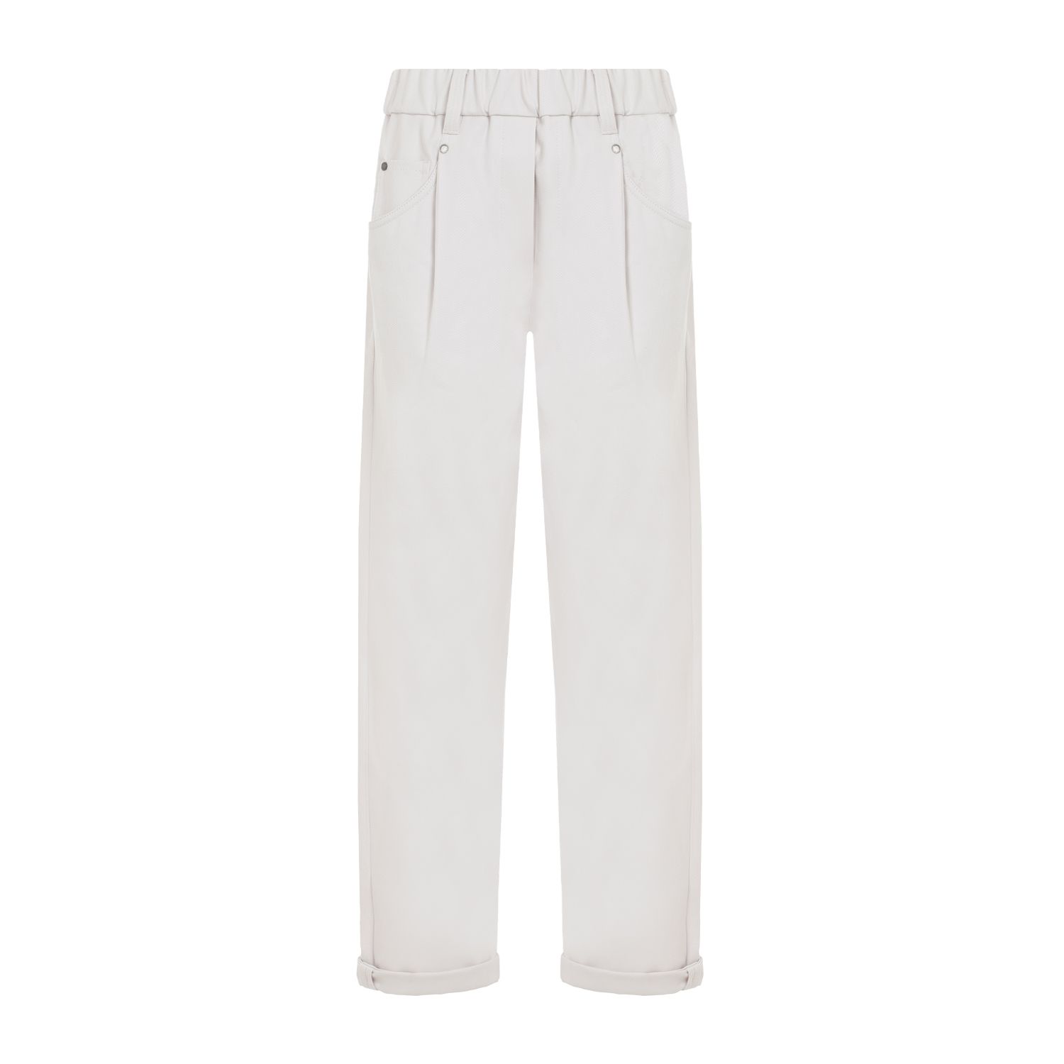 BRUNELLO CUCINELLI  Pantaloni in Cotone Elasticizzato Brunello Cucinelli - Color Carne