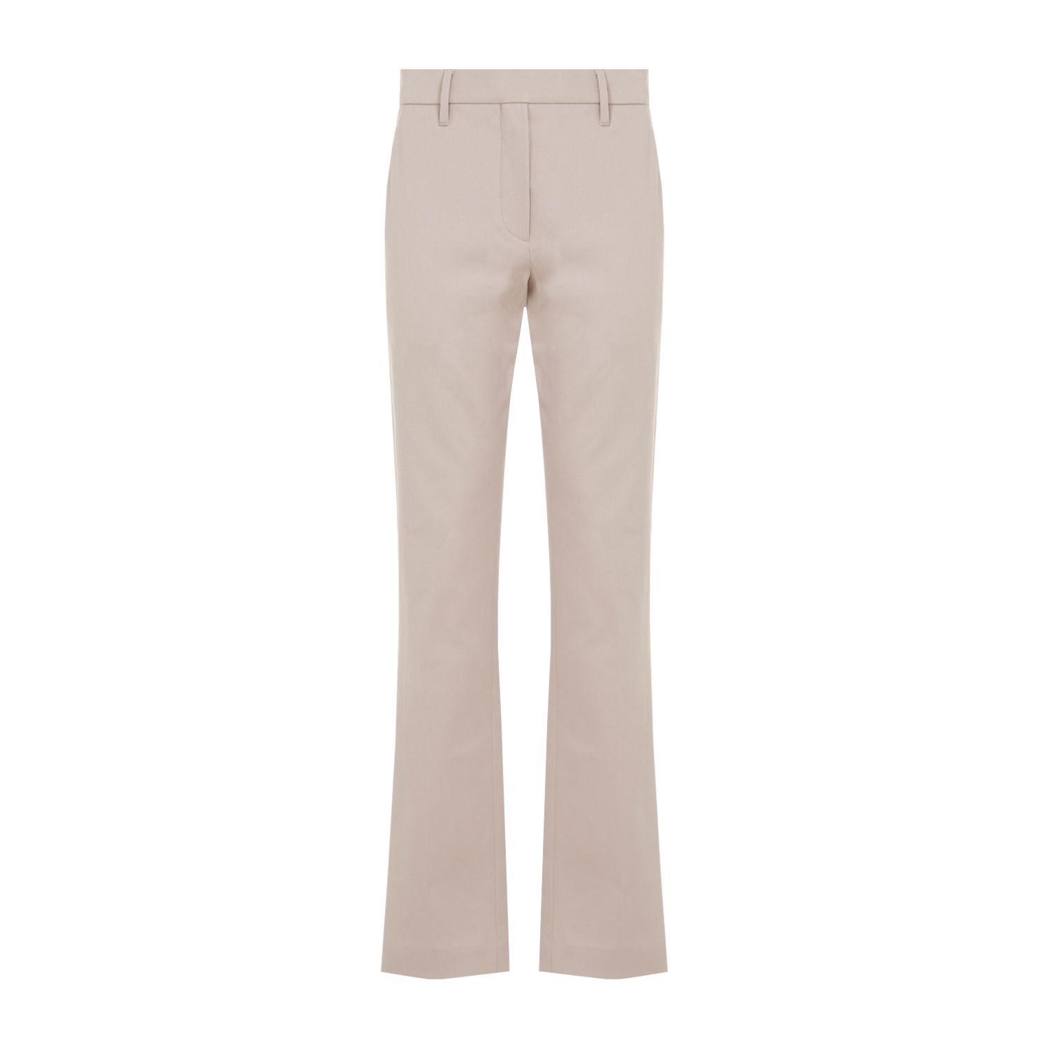 BRUNELLO CUCINELLI  Pantaloni in Cotone Sabbia con Dettaglio Monili Brunello Cucinelli