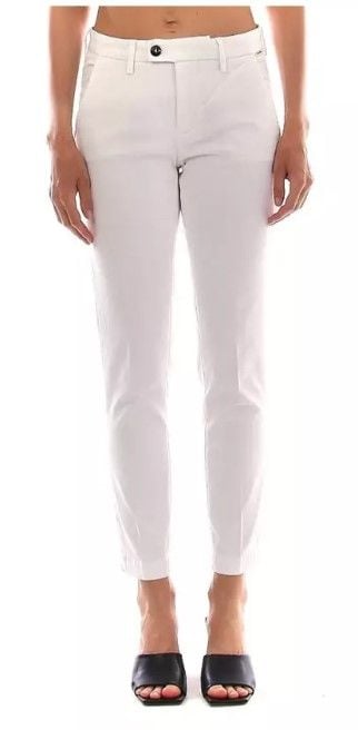 ROY ROGER'S  Pantaloni in Gabardina Stretch Bianchi ROY ROGER'S - Donna