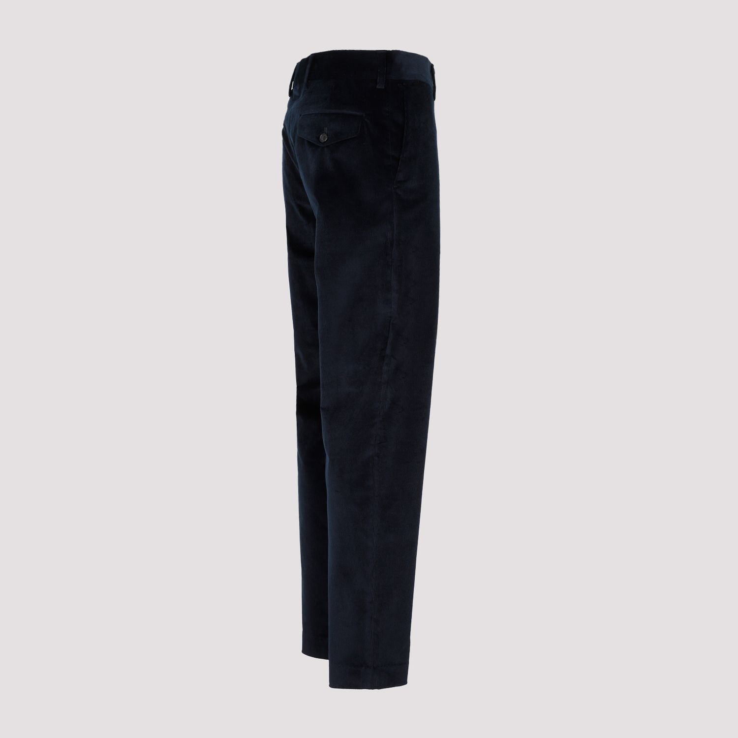 PAUL SMITH  Pantaloni In Velluto Cotone E Lana Blu Navy Paul Smith