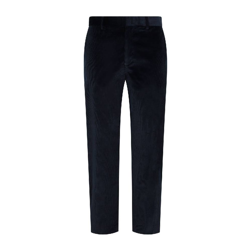 PAUL SMITH  Pantaloni in Velluto Cotone e Lana Blu Navy Paul Smith