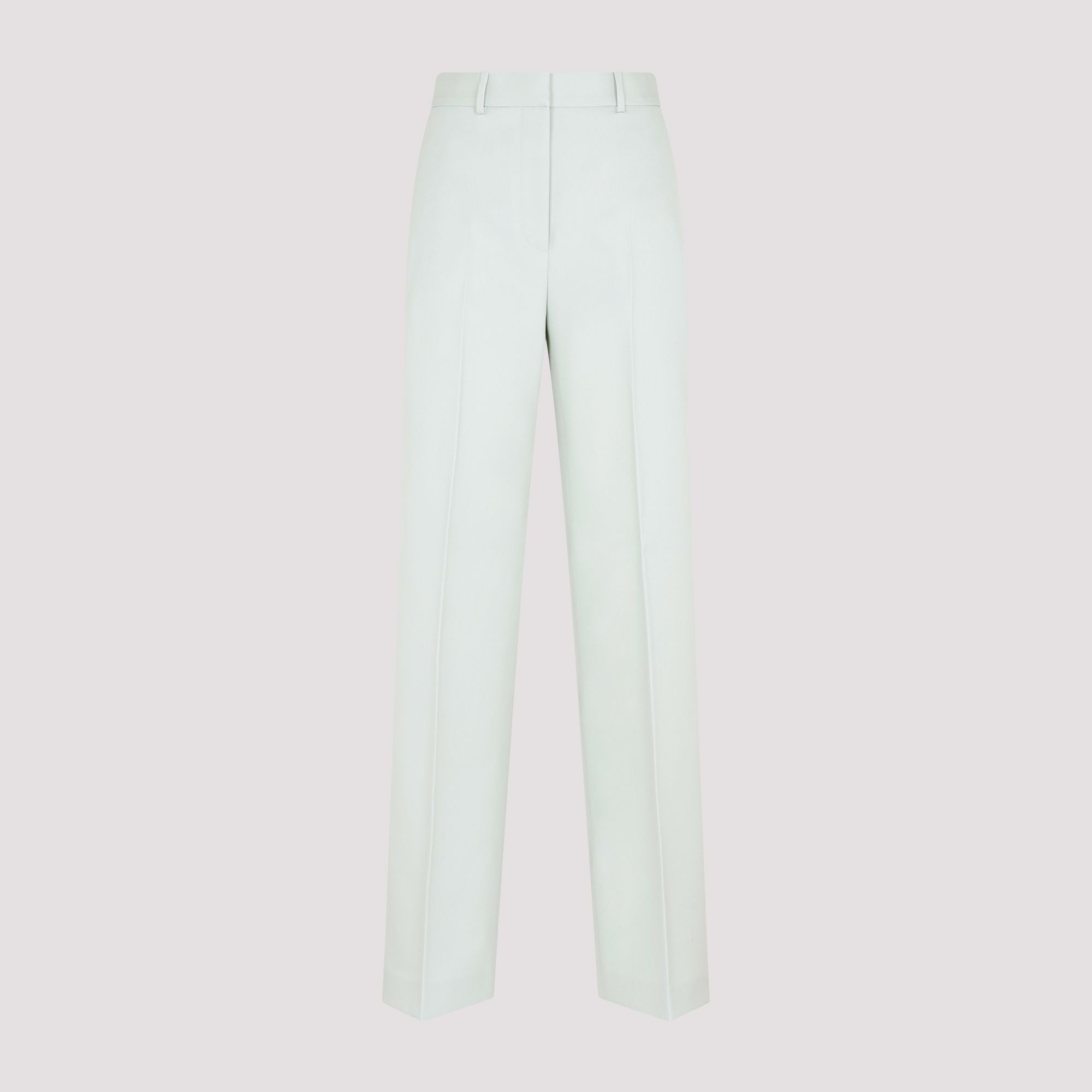 LANVIN  Pantaloni Larghi In Lana Verde Salvia Lanvin - Abbigliamento Donna