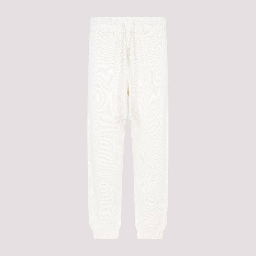 OFF-WHITE  Pantaloni Maglia Diag In Cotone Beige Off-White