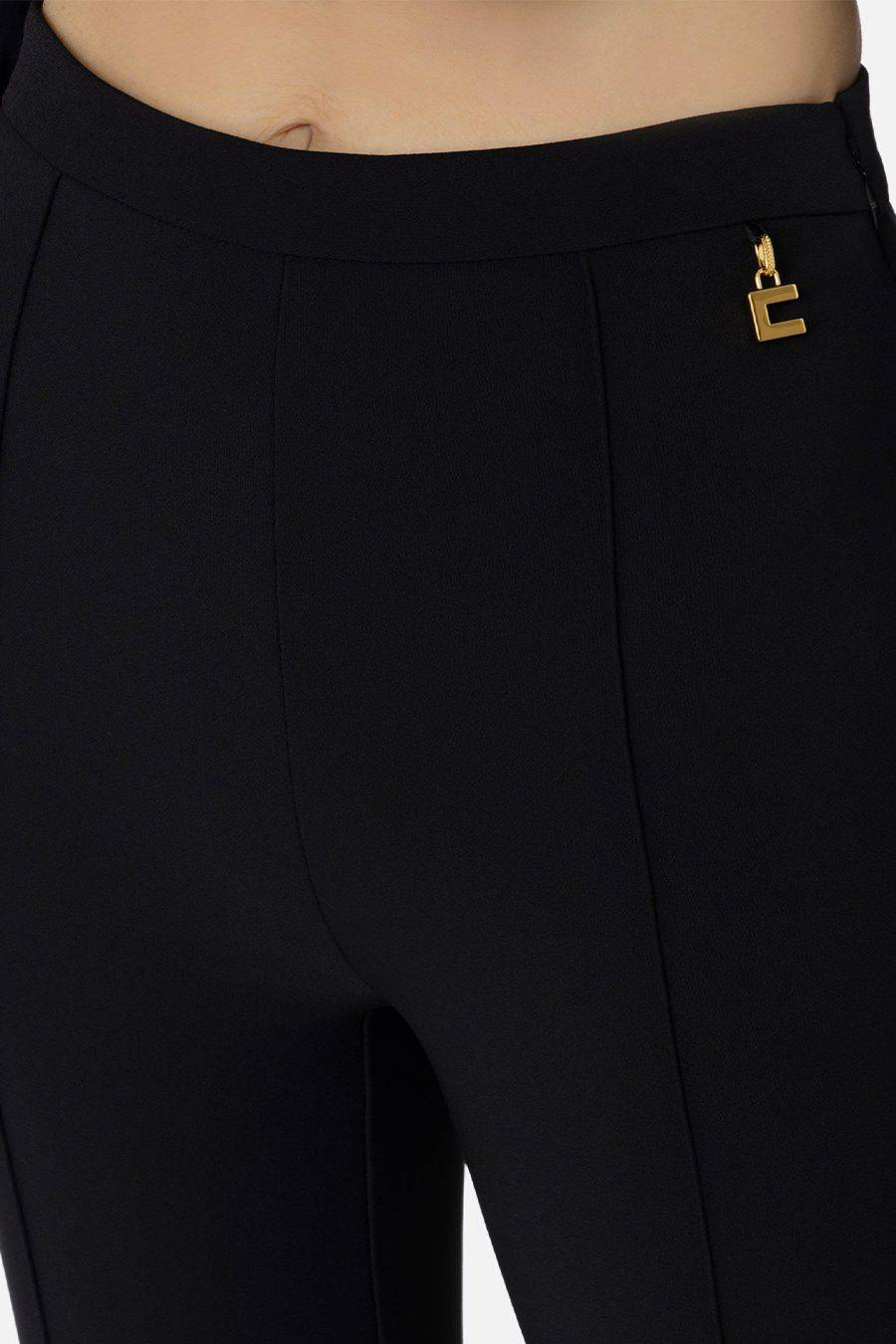 ELISABETTA FRANCHI  Pantaloni Neri Donna Elisabetta Franchi - Mix Di Poliestere