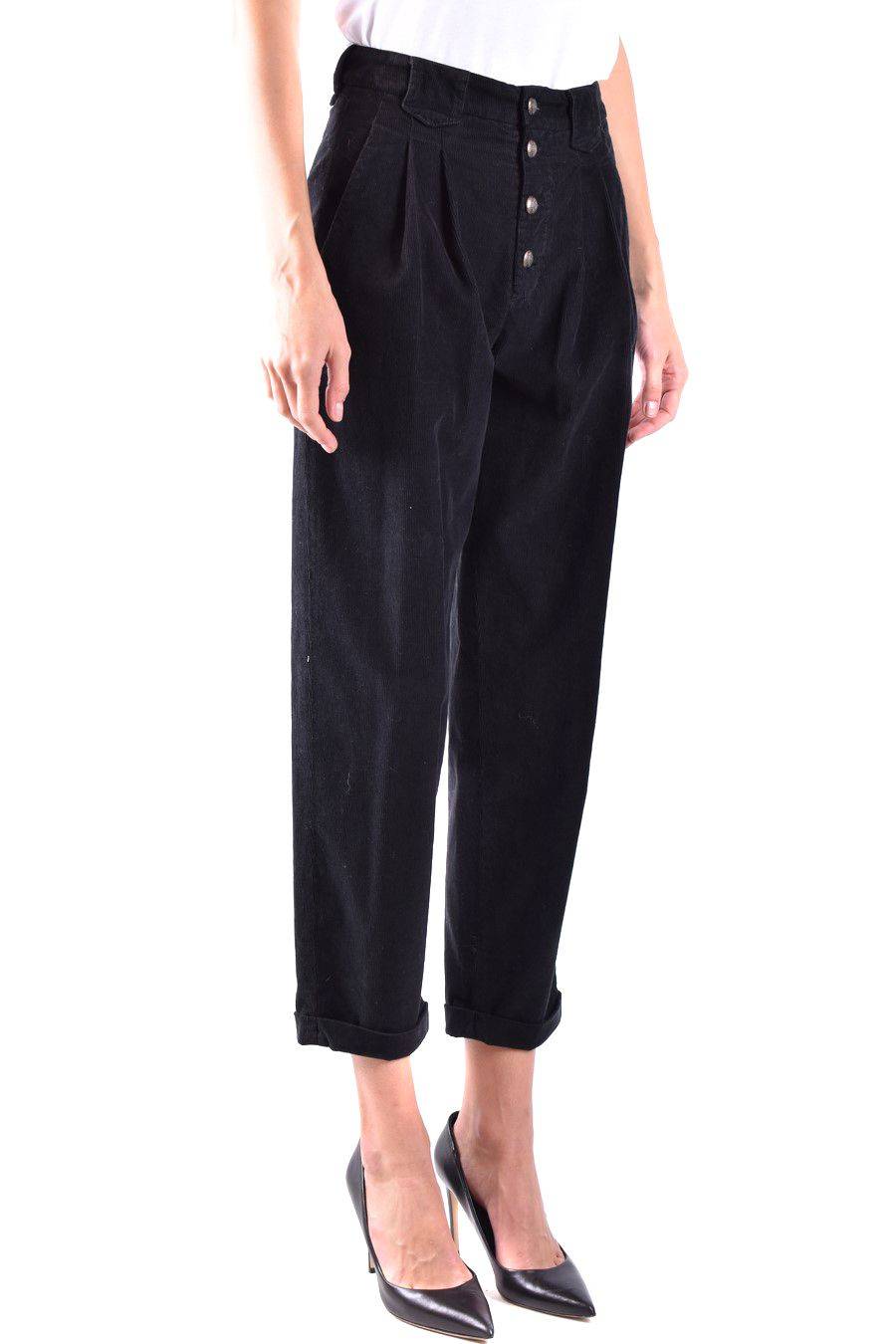 DONDUP  Pantaloni Neri In Cotone Stretch DONDUP Da Donna
